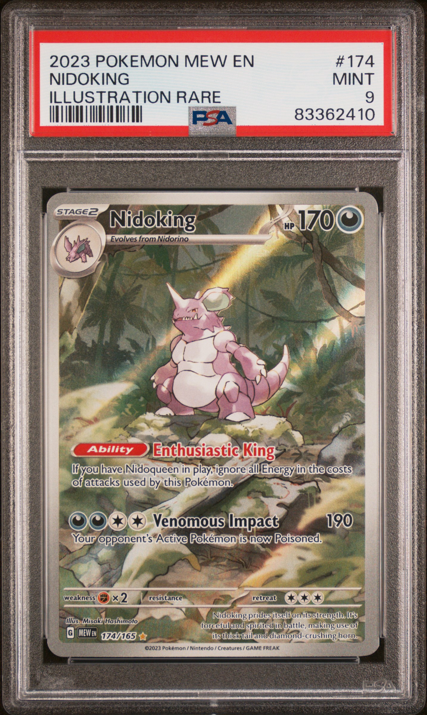 2023 POKEMON MEW EN-151 #174 NIDOKING ILLUSTRATION RARE
