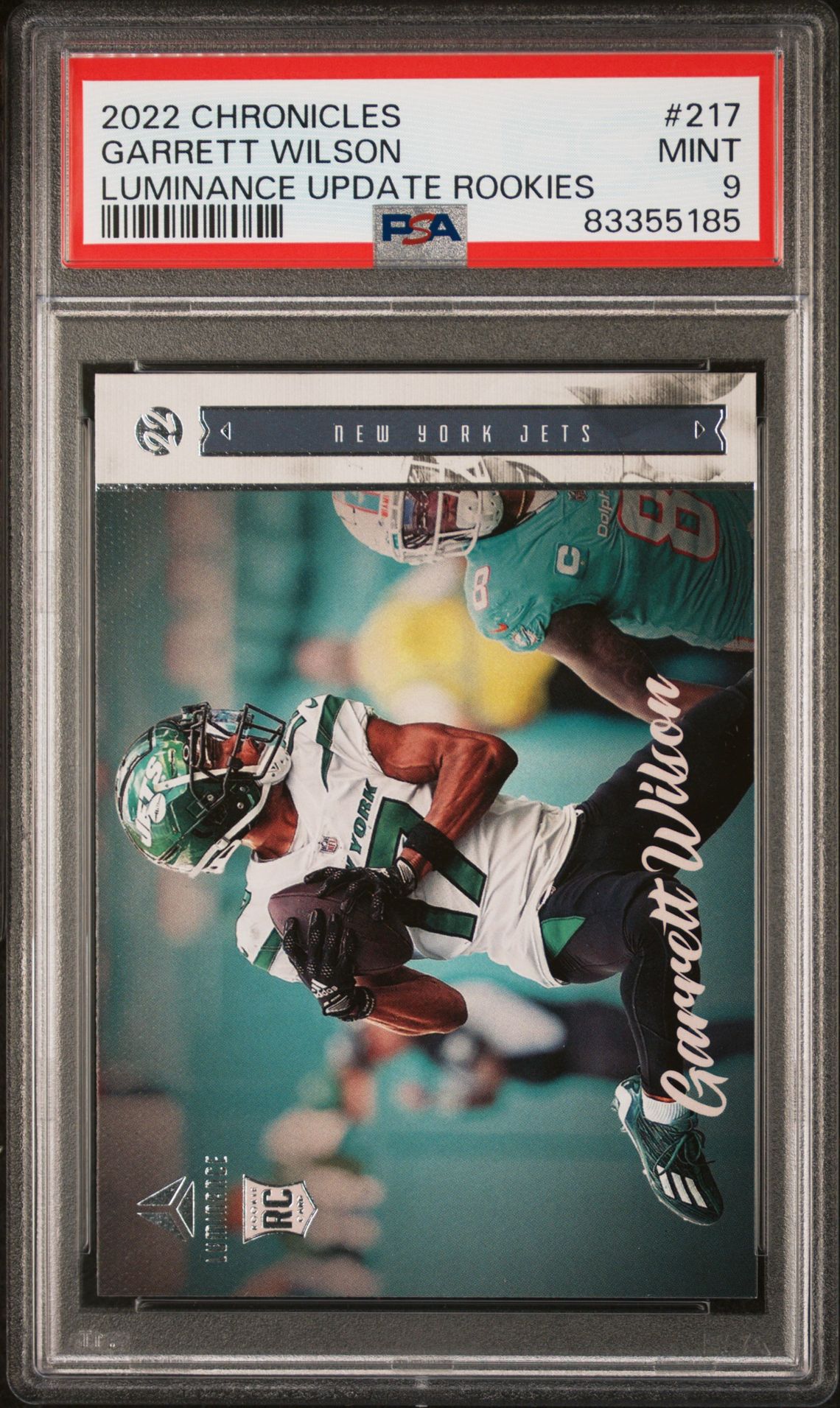 2022 Panini PANINI CHRONICLES LUMINANCE UPDATE ROOKIES #217 Garrett Wilson front