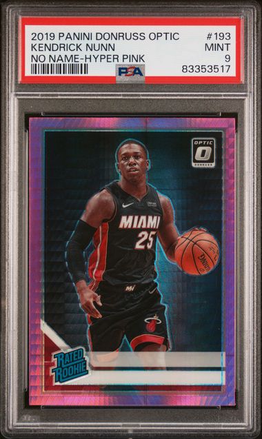 2019 Donruss Optic offers Kendrick Nunn PSA 9