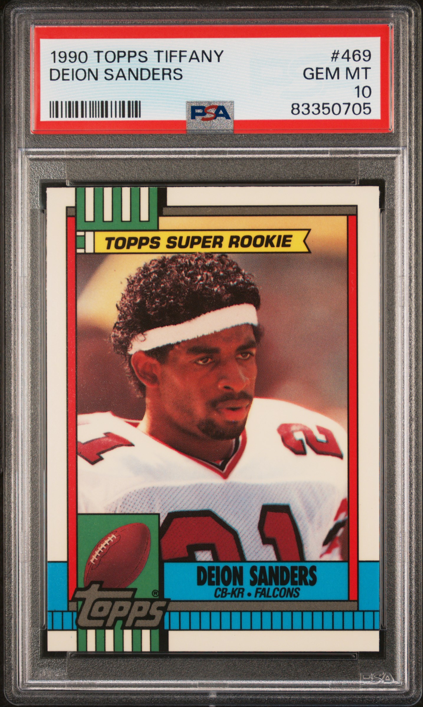 1990 TOPPS TIFFANY #469 DEION SANDERS