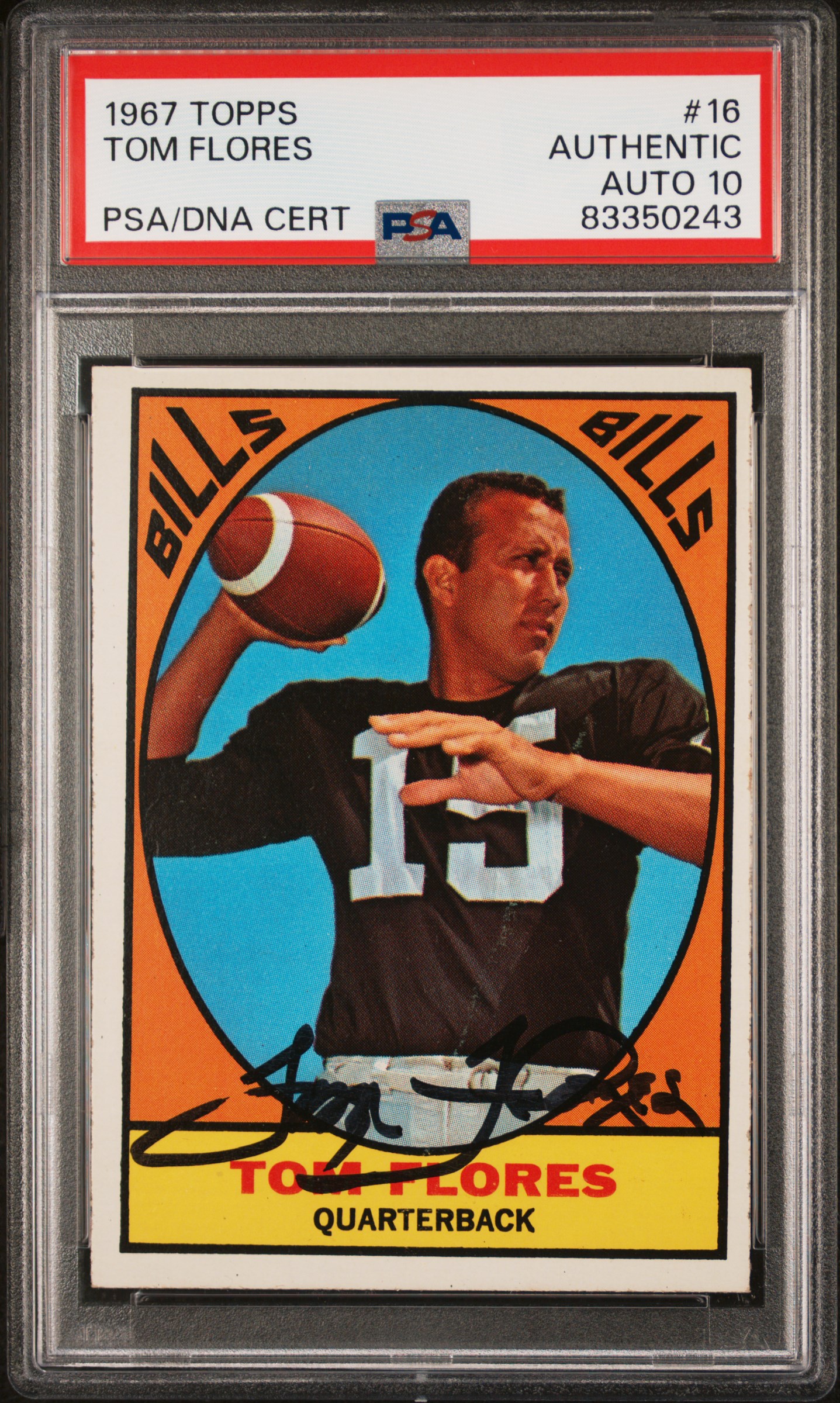 1967 TOPPS #16 TOM FLORES