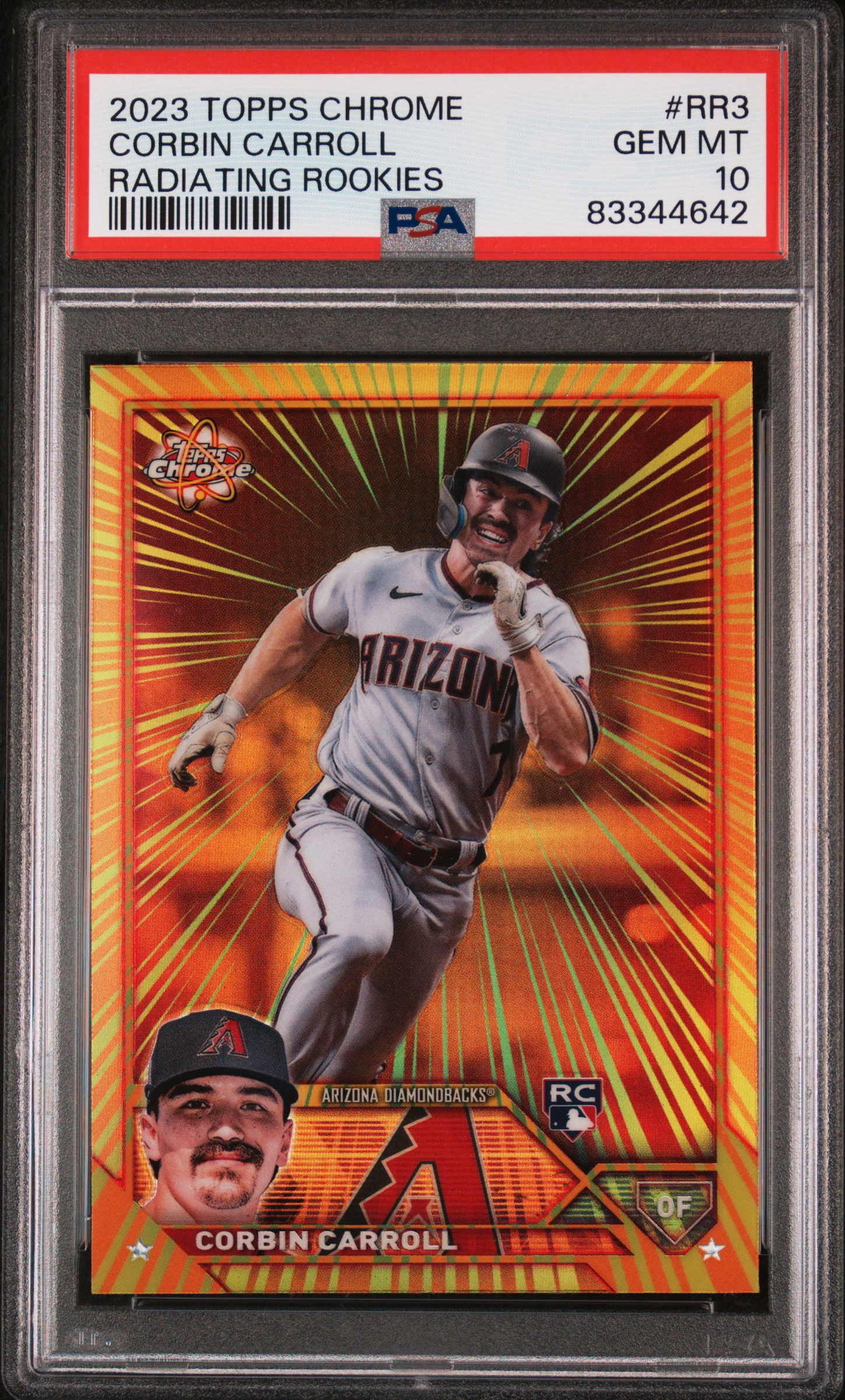 2023 TOPPS CHROME RADIATING ROOKIES #RR3 CORBIN CARROLL