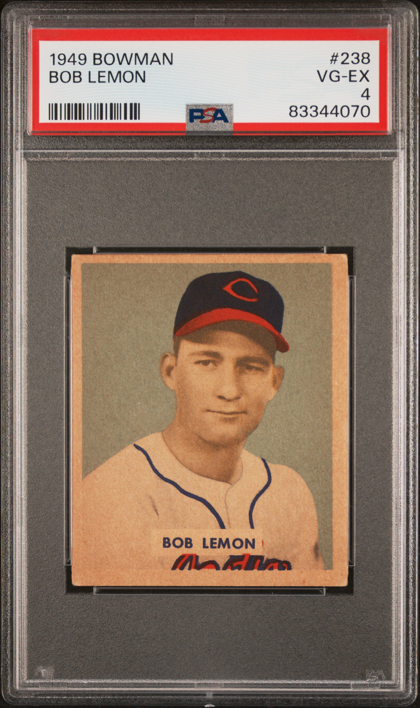 1949 BOWMAN #238 BOB LEMON