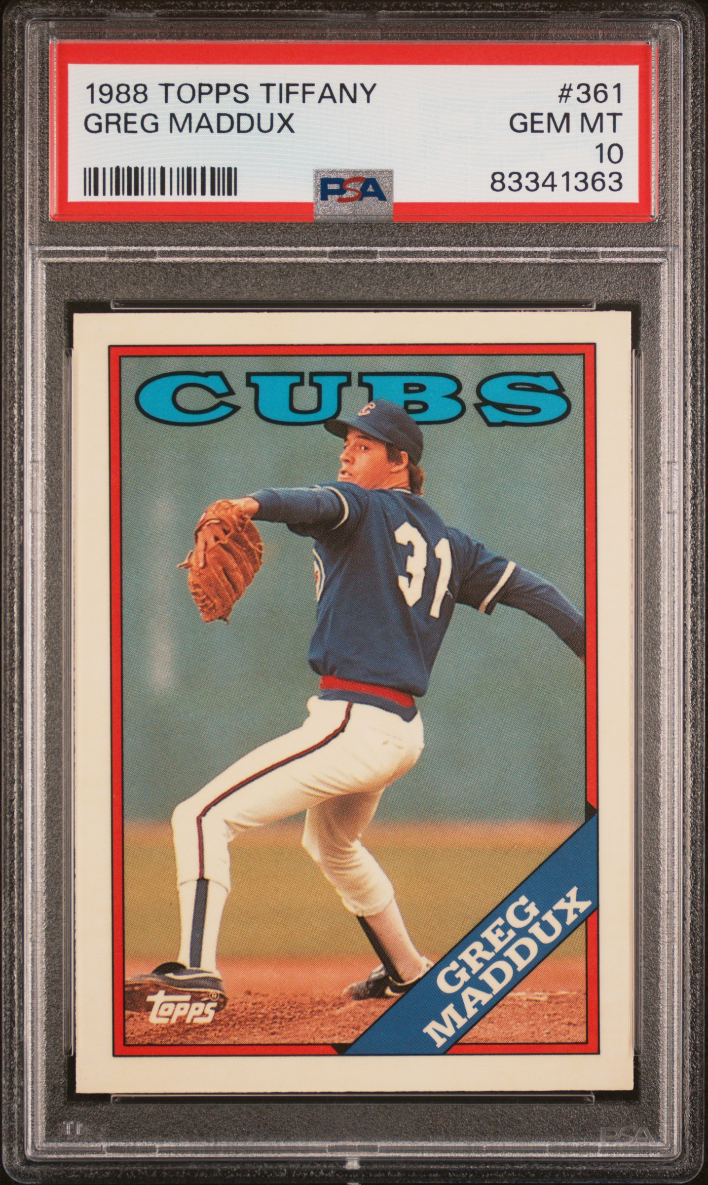 1988 TOPPS TIFFANY #361 GREG MADDUX