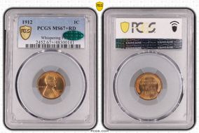 1912 1C MS67+ RD