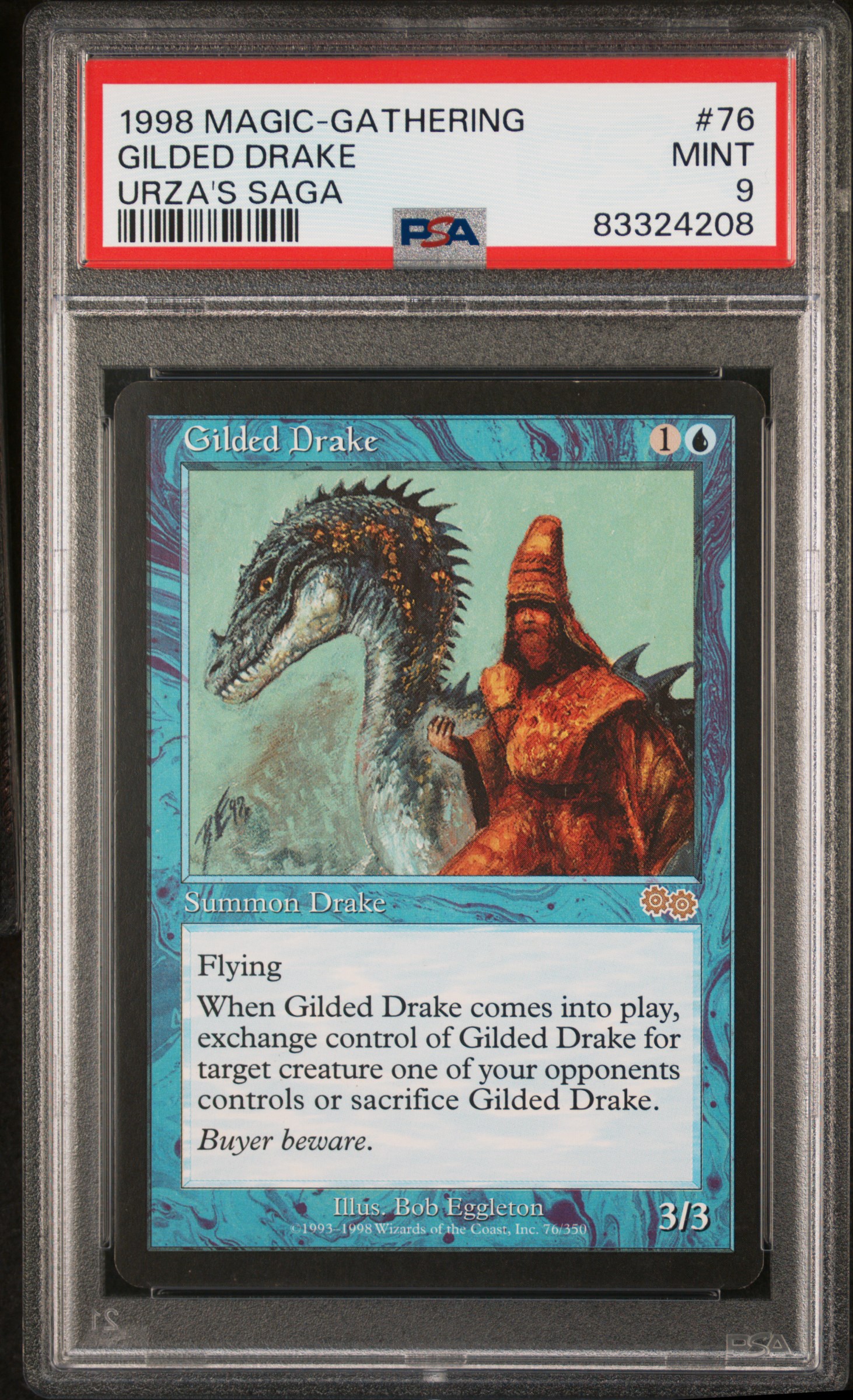 Gilded Drake 1998 Urza's Saga #76/350 Base Price Guide - Sports 