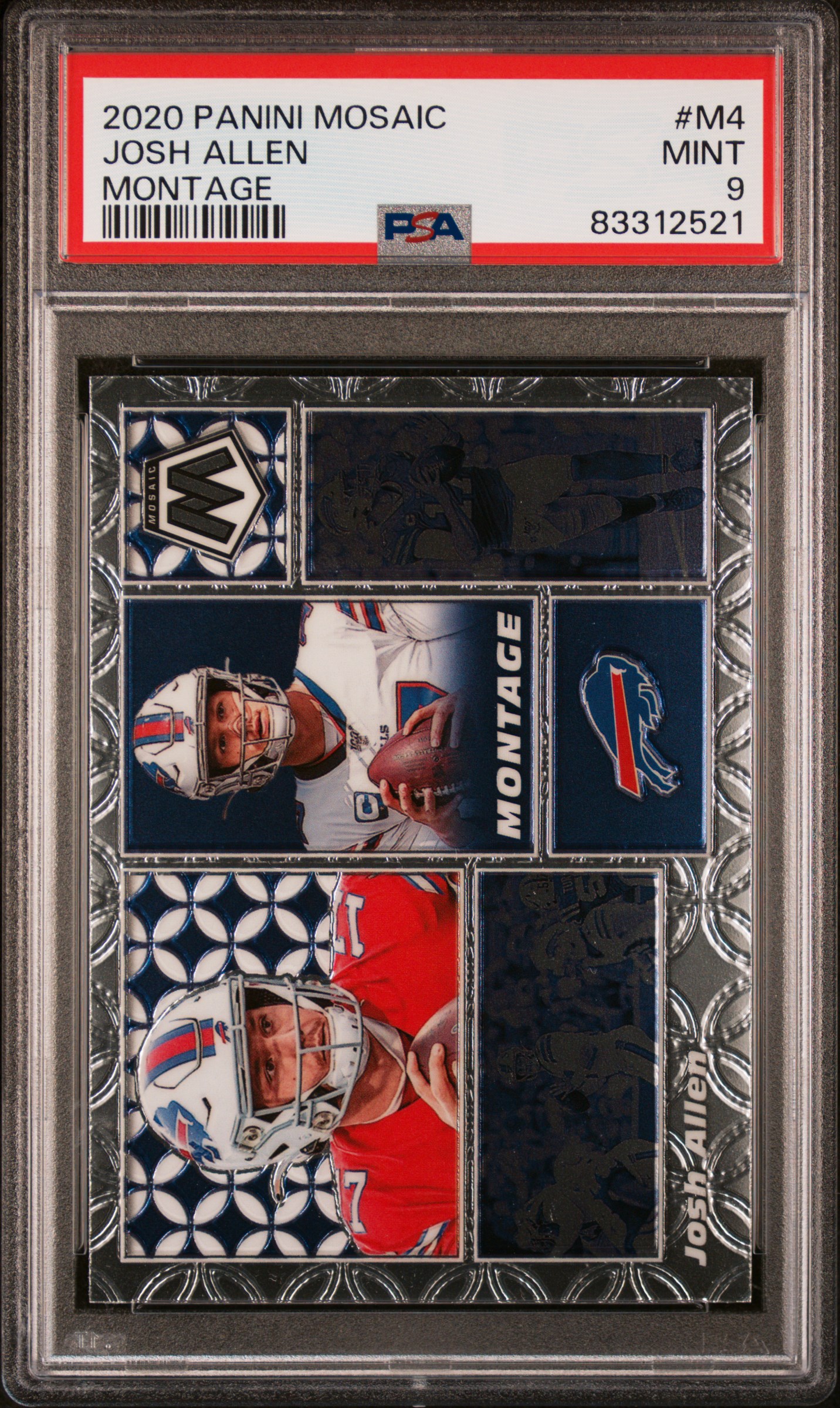 2020 PANINI MOSAIC MONTAGE #M4 JOSH ALLEN MONTAGE