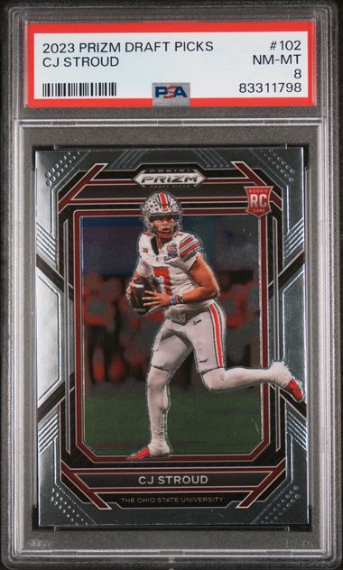 2023 Panini Prizm Draft Picks #197 Puka Nacua Rookie Card – PSA NM