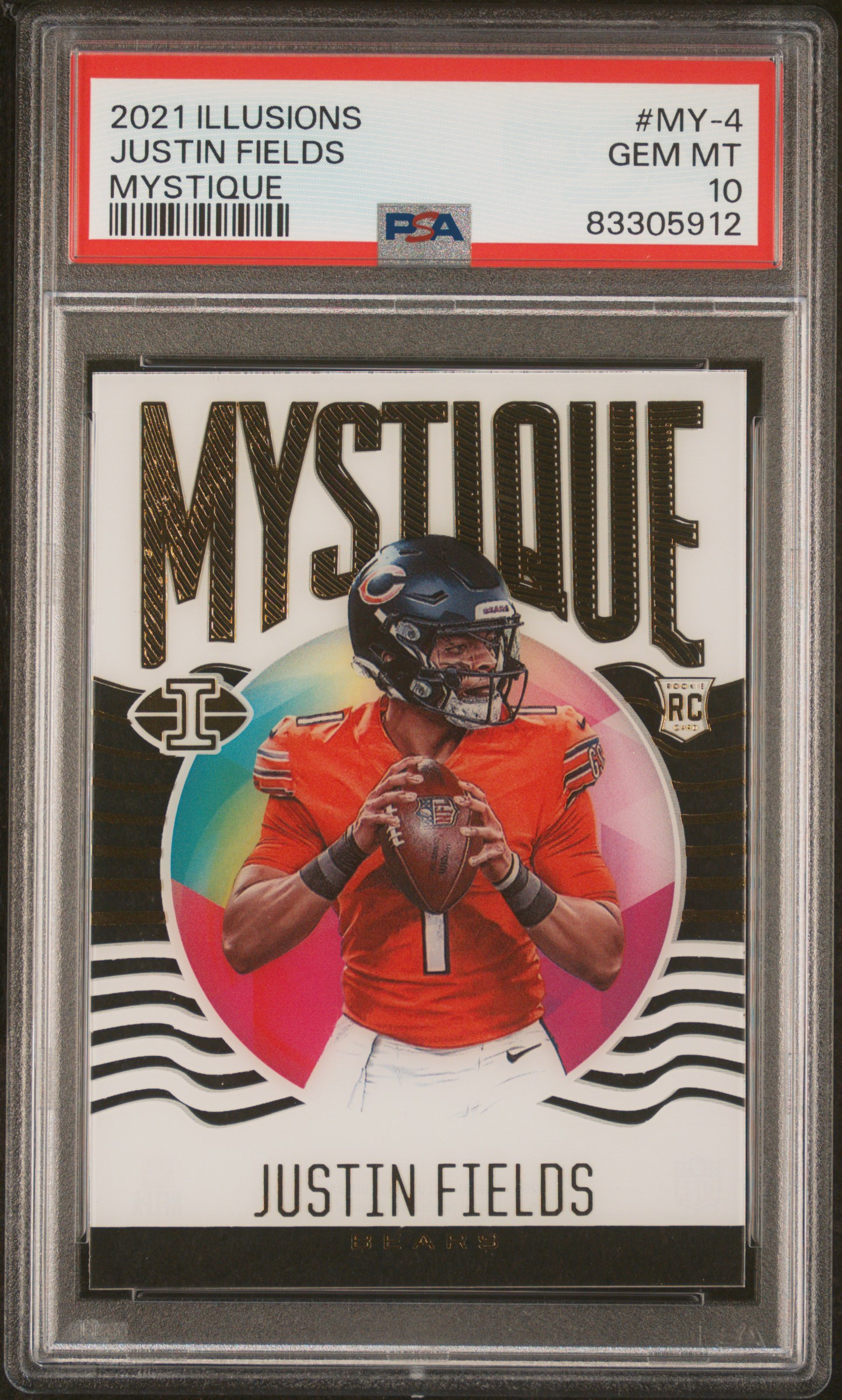 2021 PANINI ILLUSIONS MYSTIQUE #MY-4 JUSTIN FIELDS MYSTIQUE