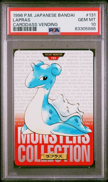 Lapras card PSA 10, cert 83305886
