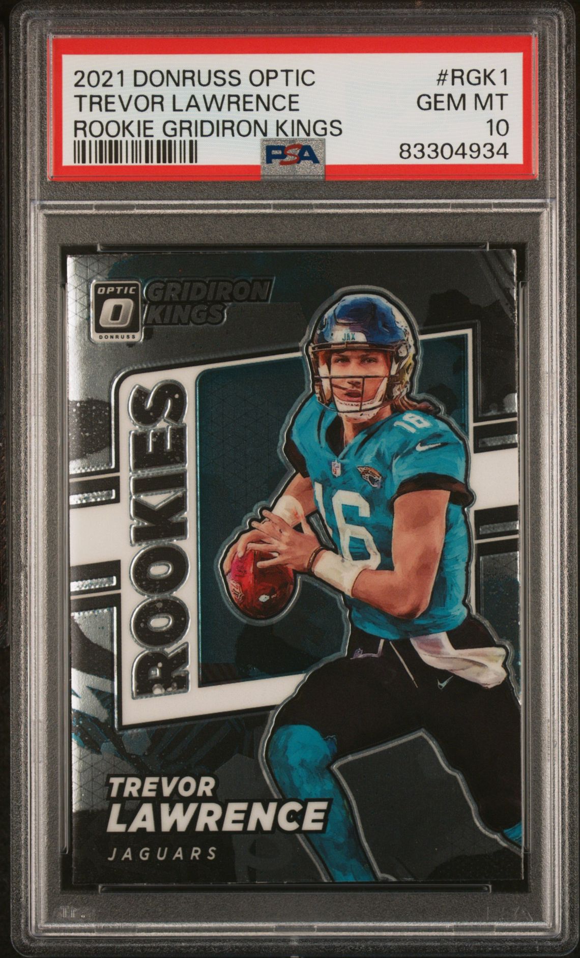 2021 Panini PANINI DONRUSS OPTIC ROOKIE GRIDIRON KINGS #RGK1 Trevor Lawrence front