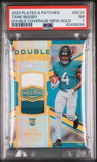 2023 Panini Plates and Patches Double Coverage Bijan Robinson RC /75