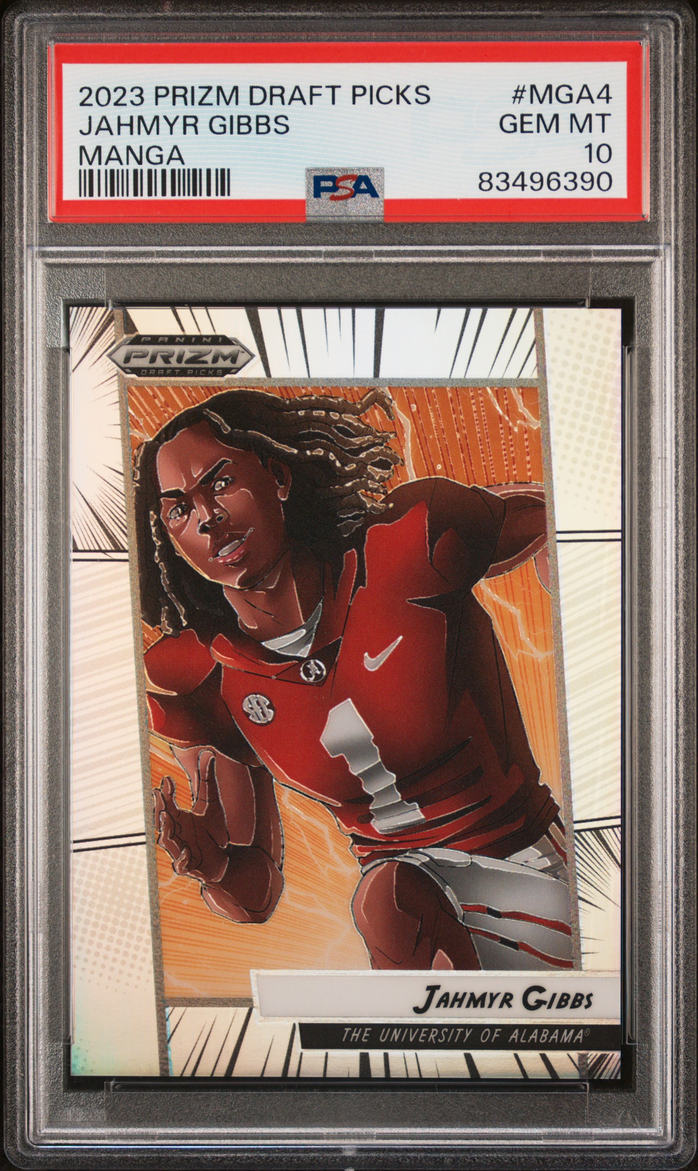 2023 PANINI PRIZM DRAFT PICKS MANGA #MGA4 JAHMYR GIBBS