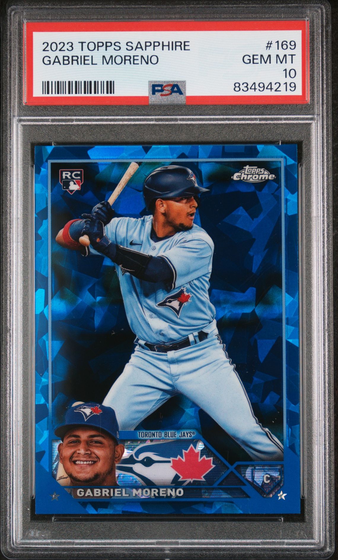 2023 Topps TOPPS CHROME SAPPHIRE #169 Gabriel Moreno front