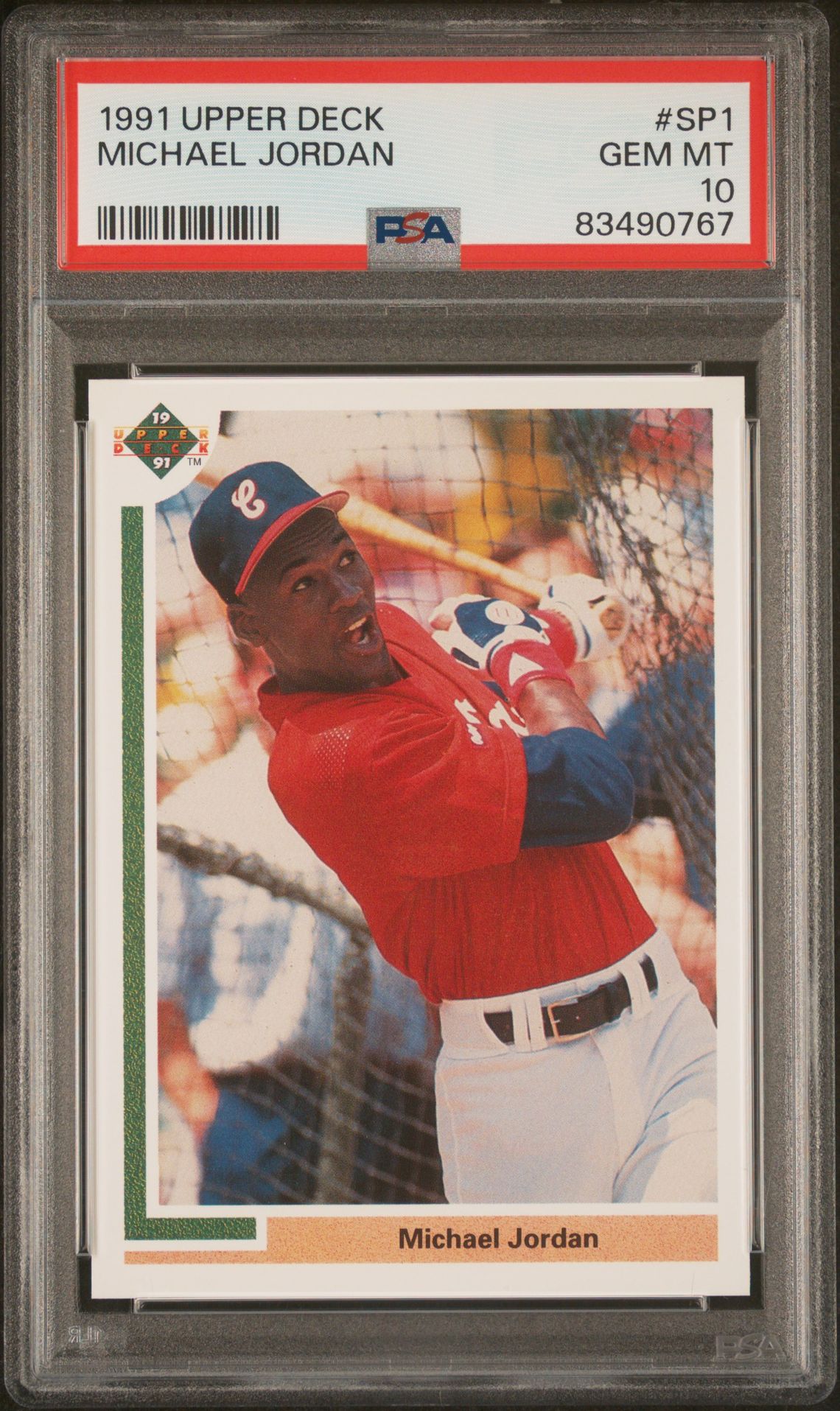 1991 Upper Deck Michael Jordan #Sp1 Gem Mt 10 front view - PSA graded GEM MT 10