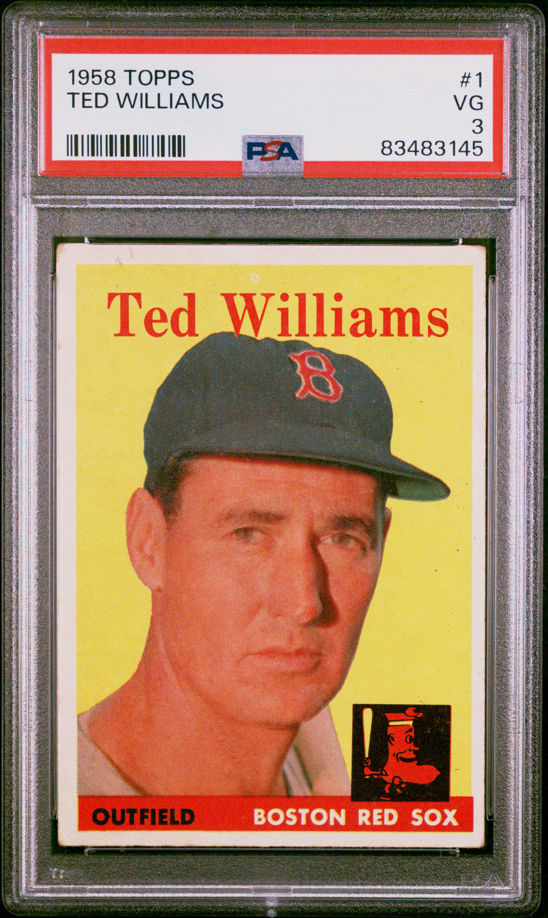 1958 Topps #1 Ted Williams – PSA VG 3
