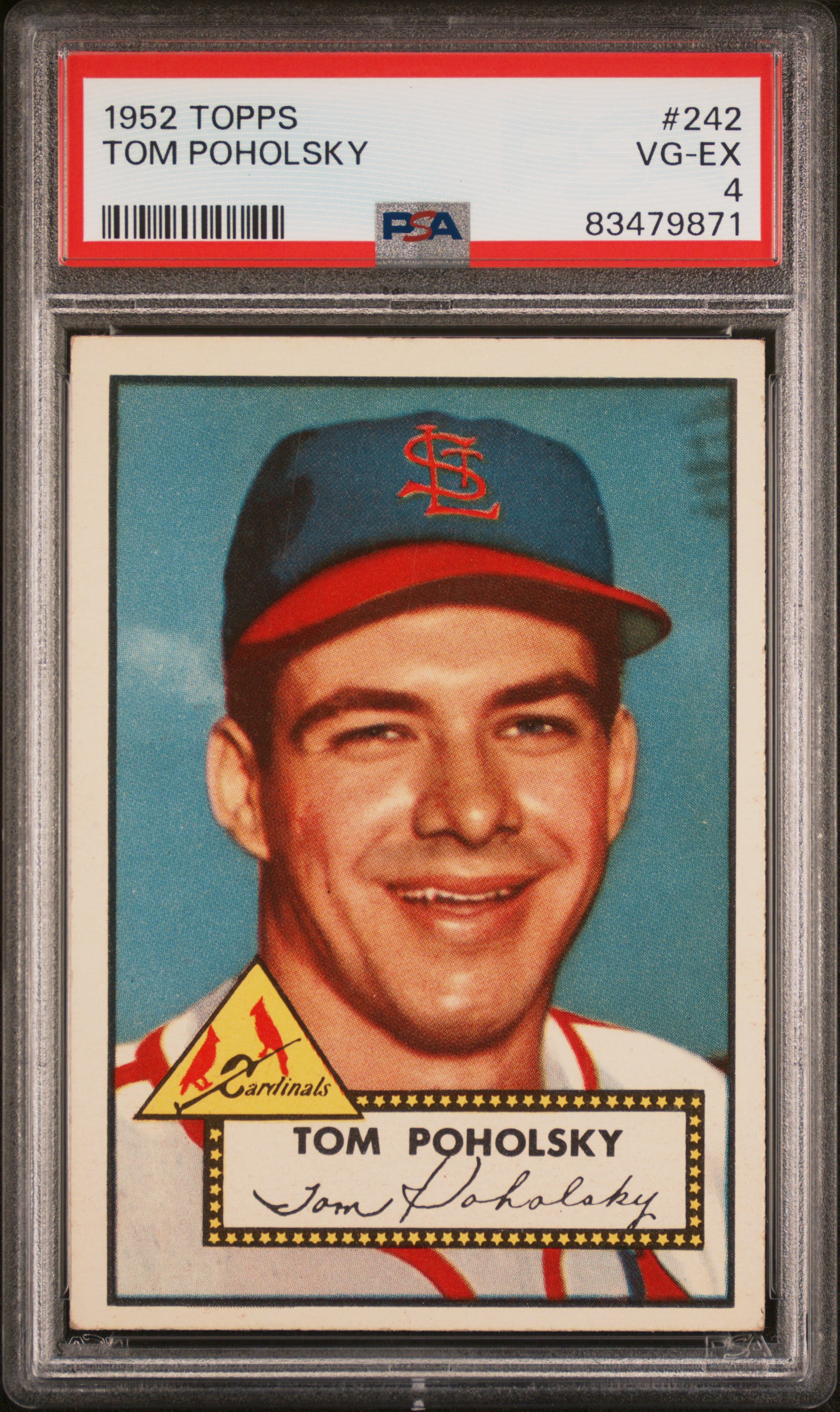 1952 TOPPS #242 TOM POHOLSKY