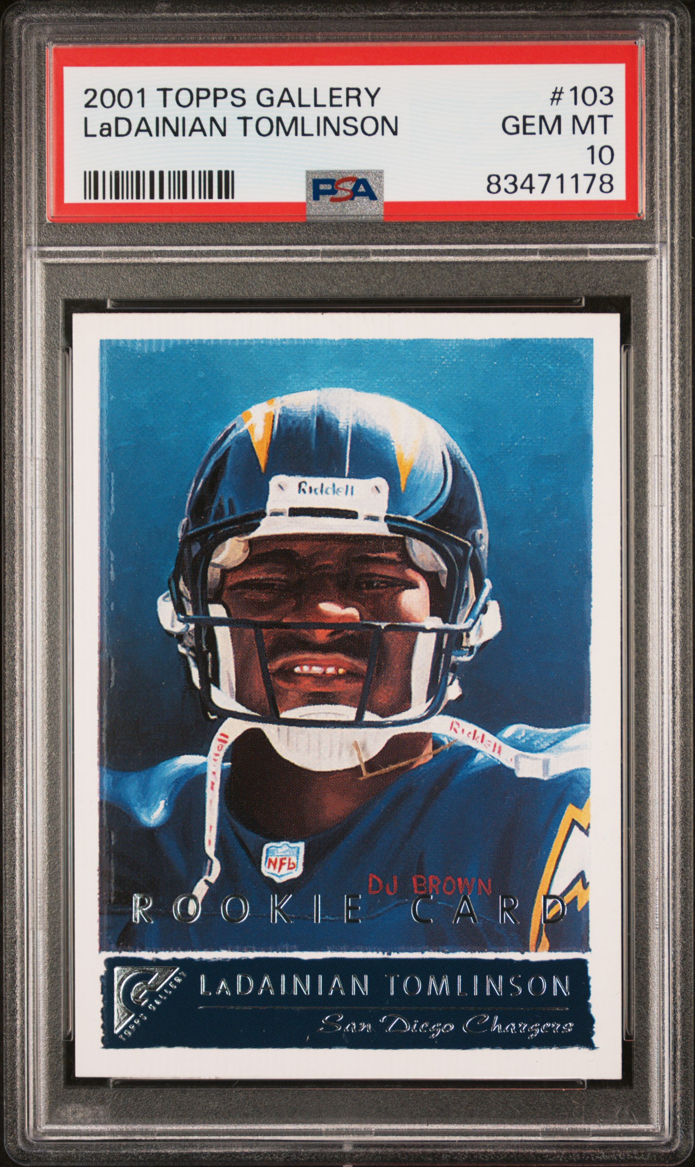 2001 TOPPS GALLERY #103 LADAINIAN TOMLINSON