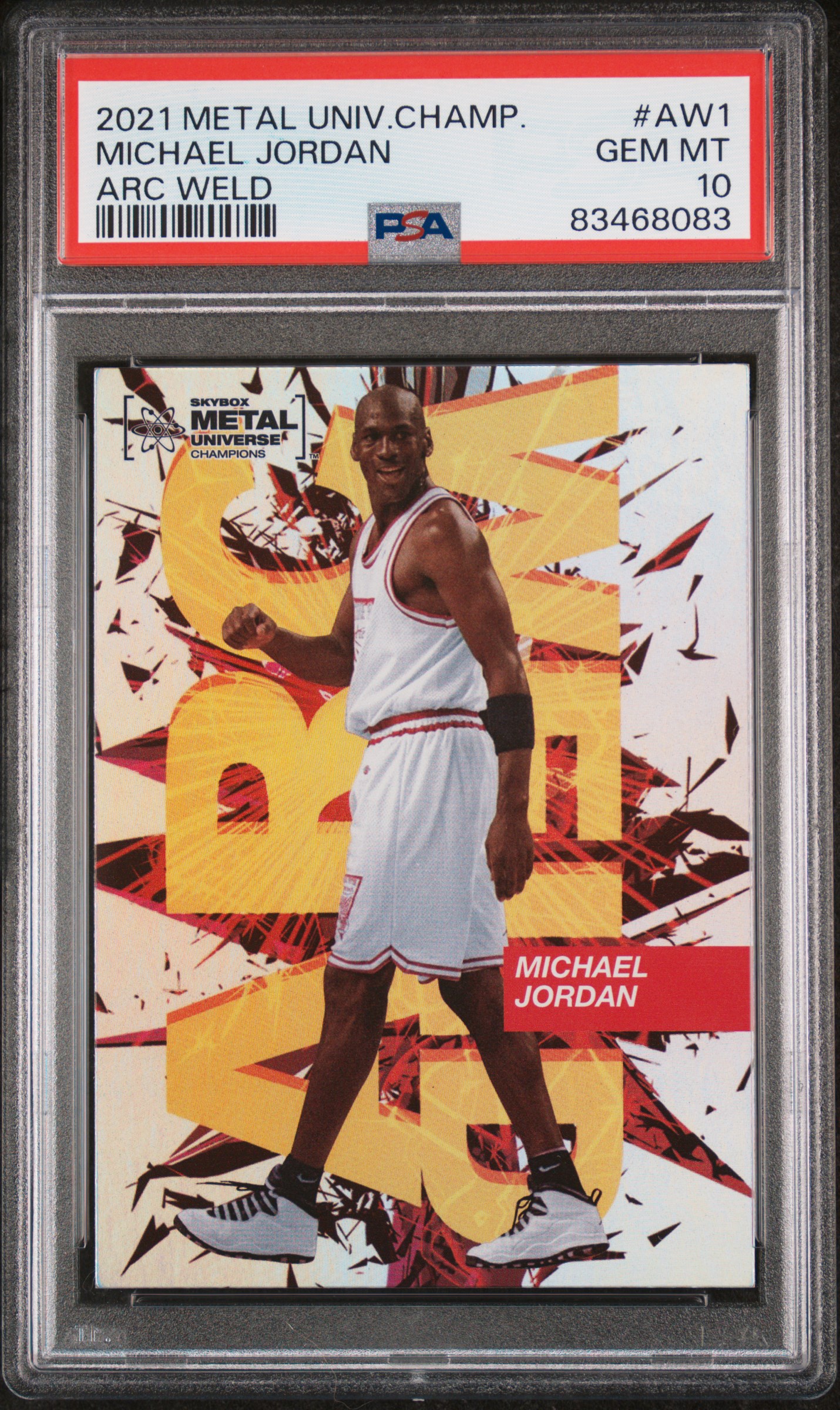 2021 SKYBOX METAL UNIVERSE CHAMPIONS ARC WELD #AW1 MICHAEL JORDAN ARC WELD