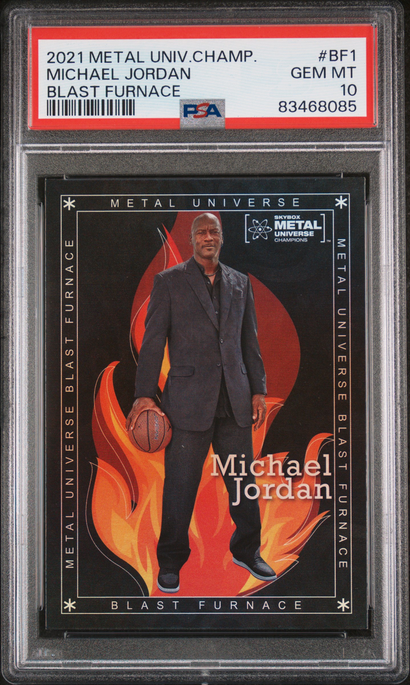 2021 SKYBOX METAL UNIVERSE CHAMPIONS BLAST FURNACE #BF1 MICHAEL JORDAN BLAST FURNACE
