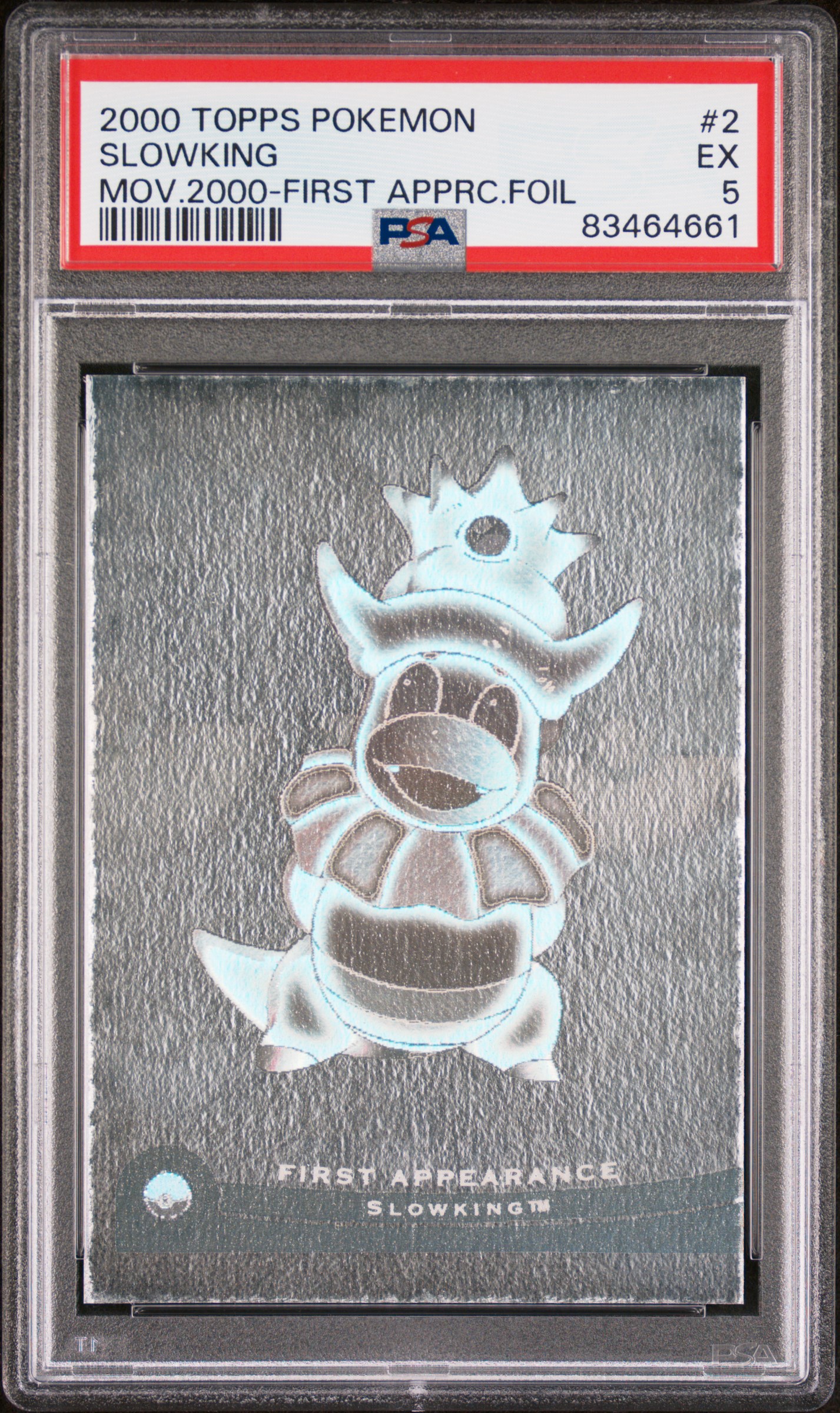 2000 TOPPS POKEMON THE MOVIE 2000 FIRST APPEARANCE FOIL #2 SLOWKING MOV.2000-FIRST APPRC.FOIL
