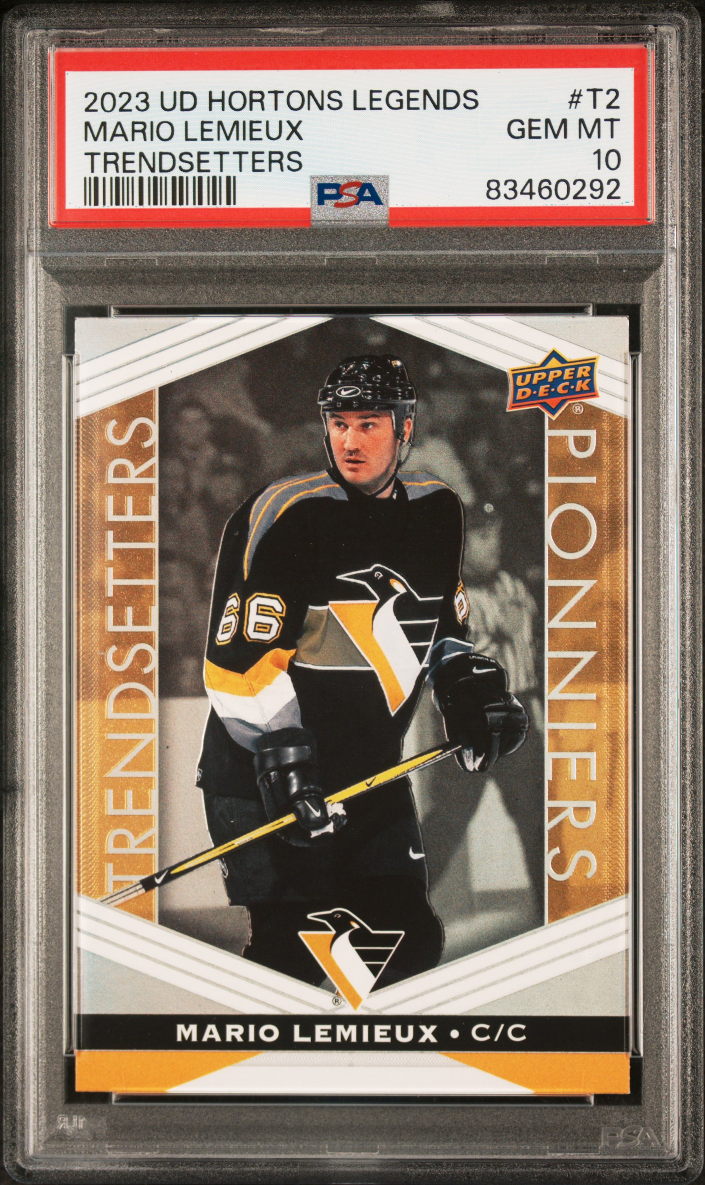 2023 UPPER DECK TIM HORTONS LEGENDS TRENDSETTERS #T2 MARIO LEMIEUX TRENDSETTERS