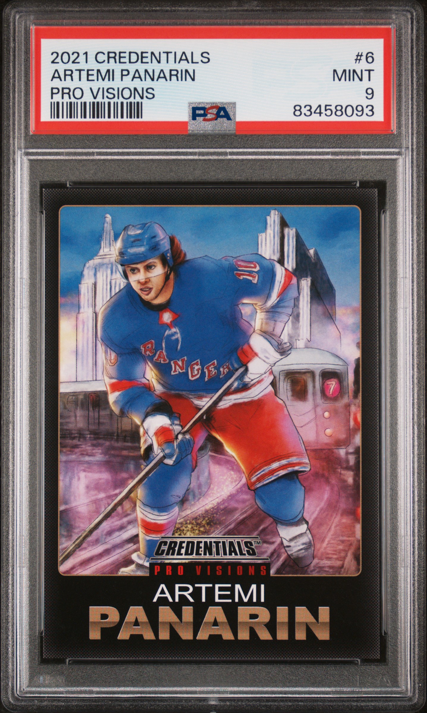 2021 UPPER DECK CREDENTIALS PRO VISIONS #6 ARTEMI PANARIN PRO VISIONS