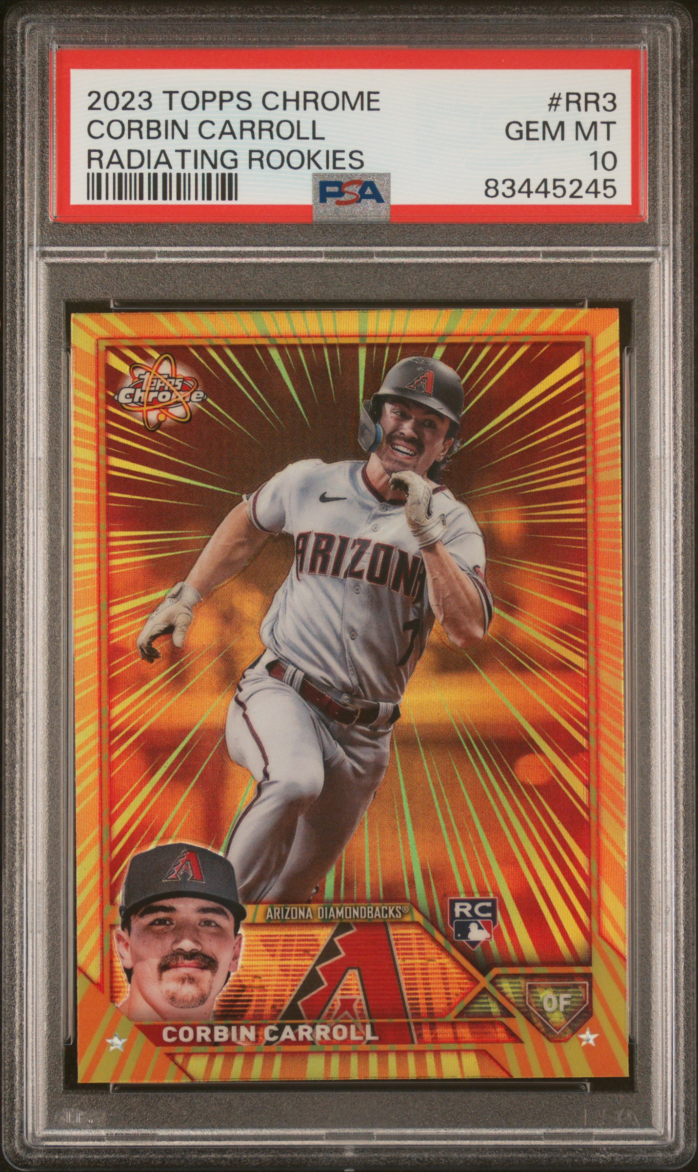 2023 TOPPS CHROME RADIATING ROOKIES #RR3 CORBIN CARROLL