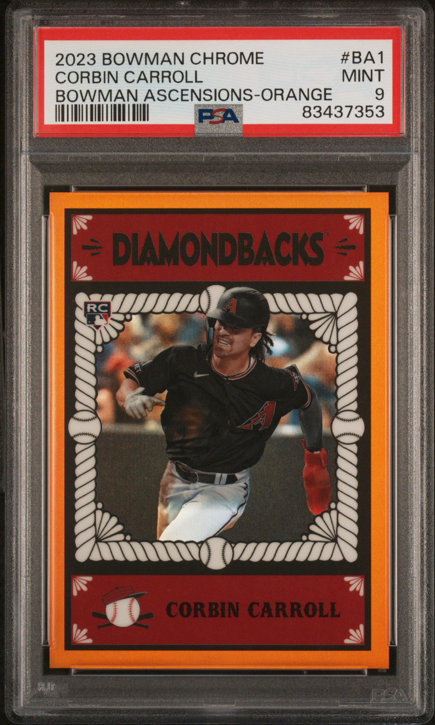 2023 BOWMAN CHROME BOWMAN ASCENSIONS #BA1 CORBIN CARROLL BOWMAN ASCENSIONS-ORG REF