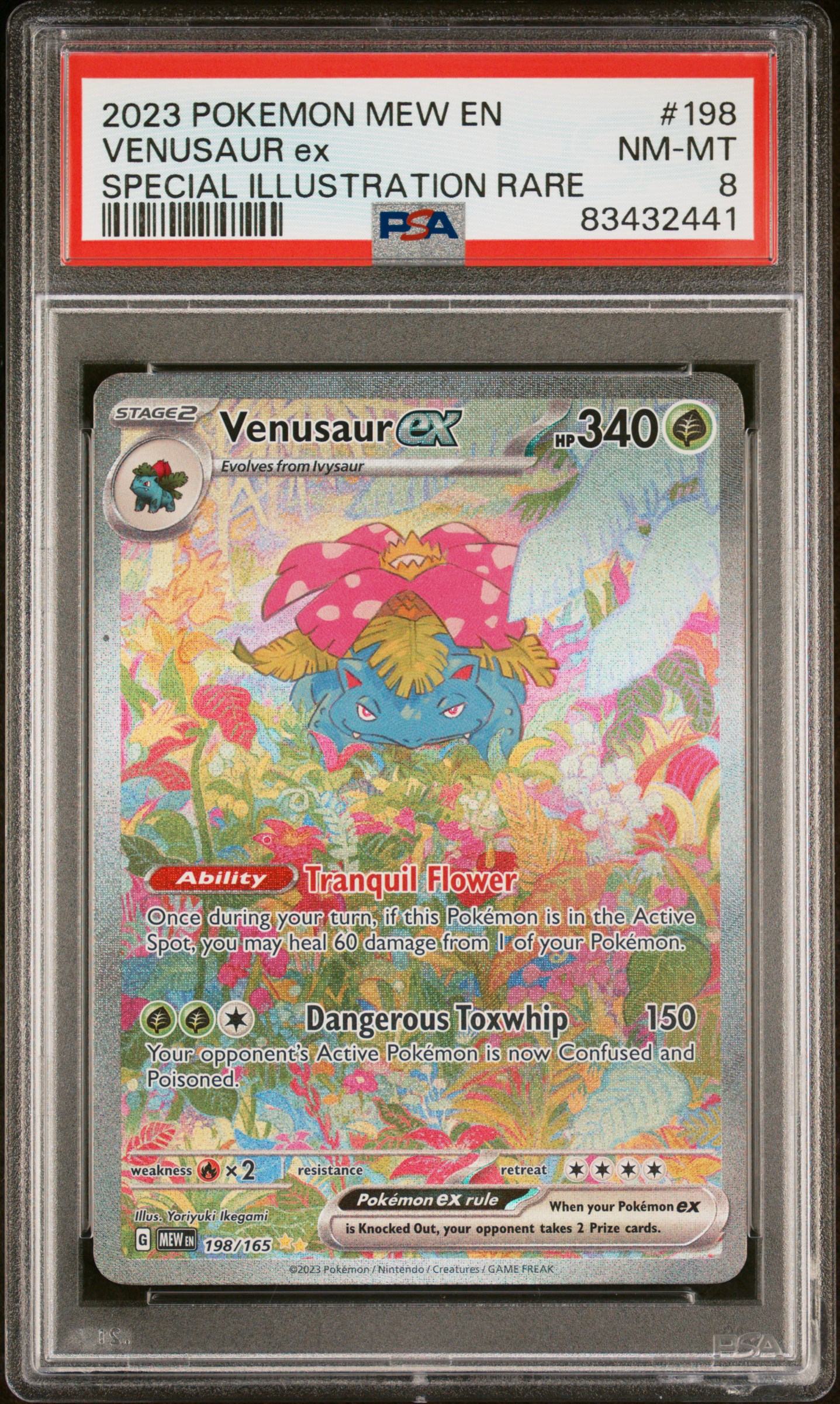 2023 POKEMON MEW EN-151 #198 VENUSAUR ex SPECIAL ILLUSTRATION RARE