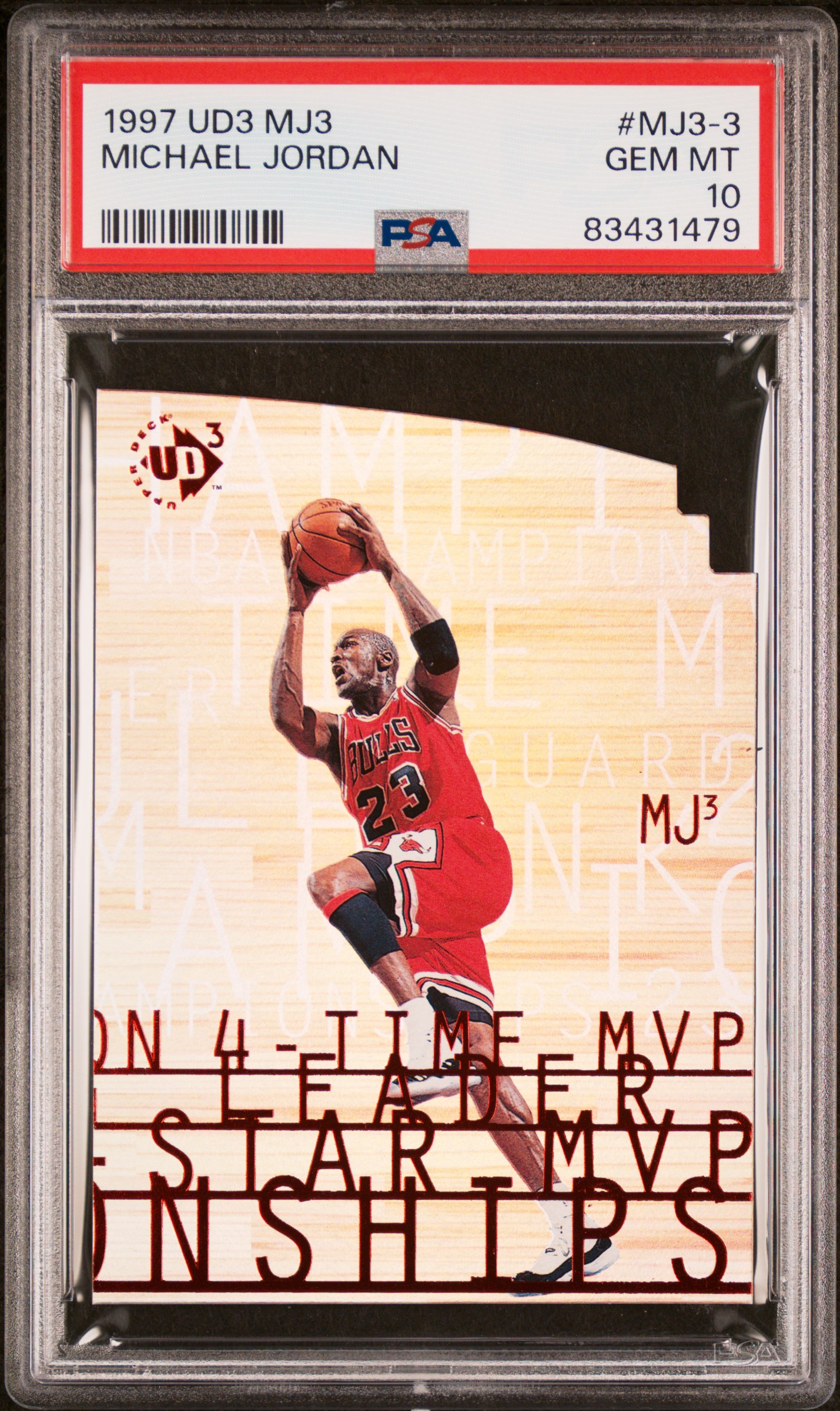 1997 UD3 MJ3 #MJ3-3 MICHAEL JORDAN