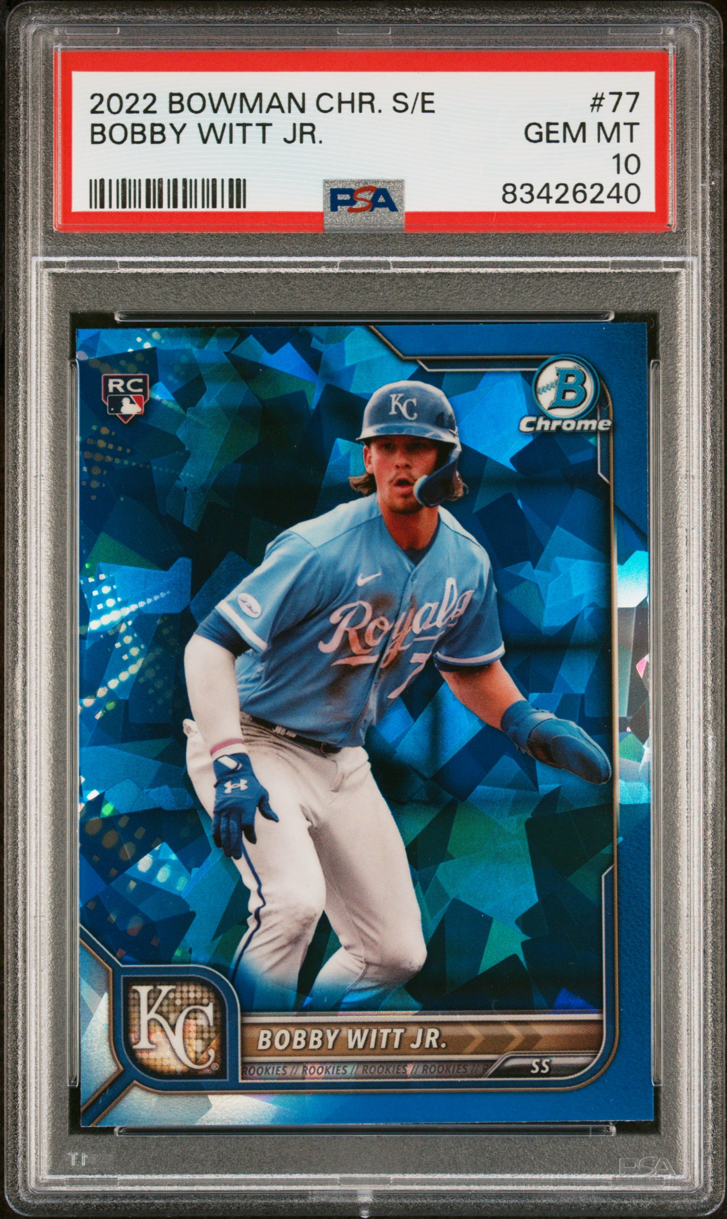 2022 BOWMAN CHROME SAPPHIRE EDITION #77 BOBBY WITT JR.