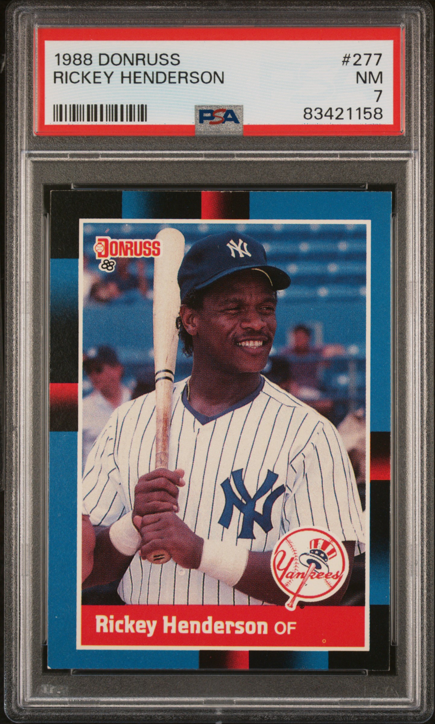 1988 DONRUSS #277 RICKEY HENDERSON