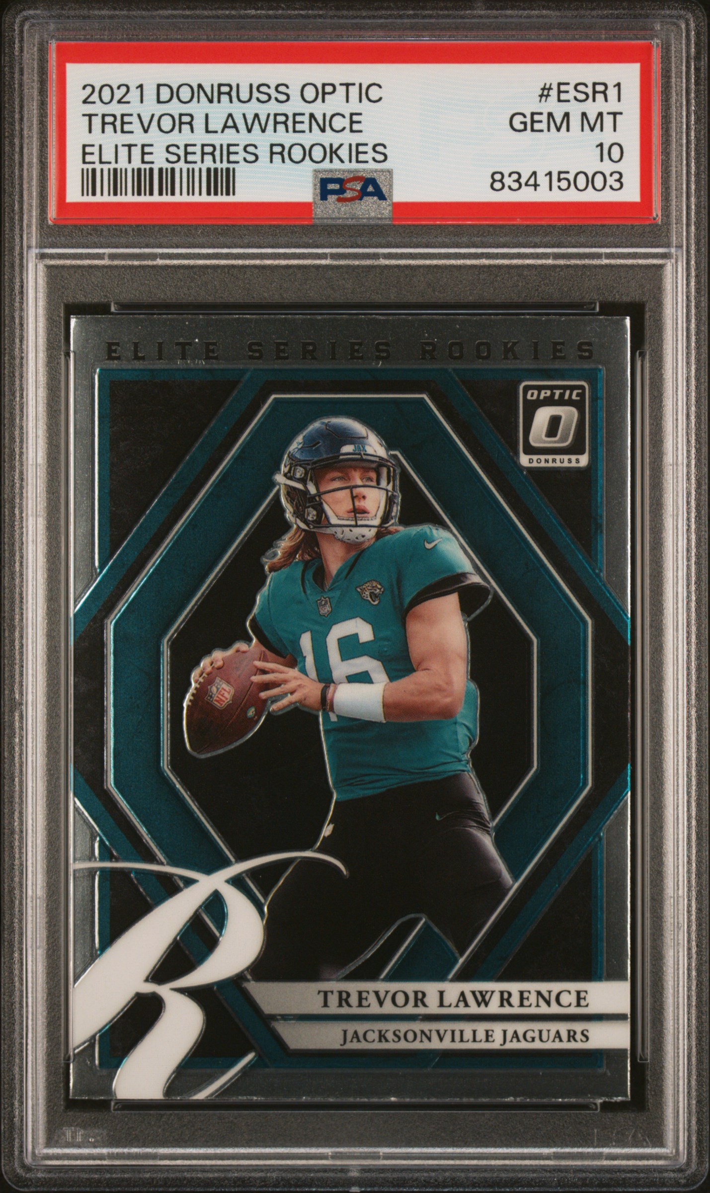 2021 PANINI DONRUSS OPTIC ELITE SERIES ROOKIES #ESR1 TREVOR LAWRENCE ELITE SERIES ROOKIES