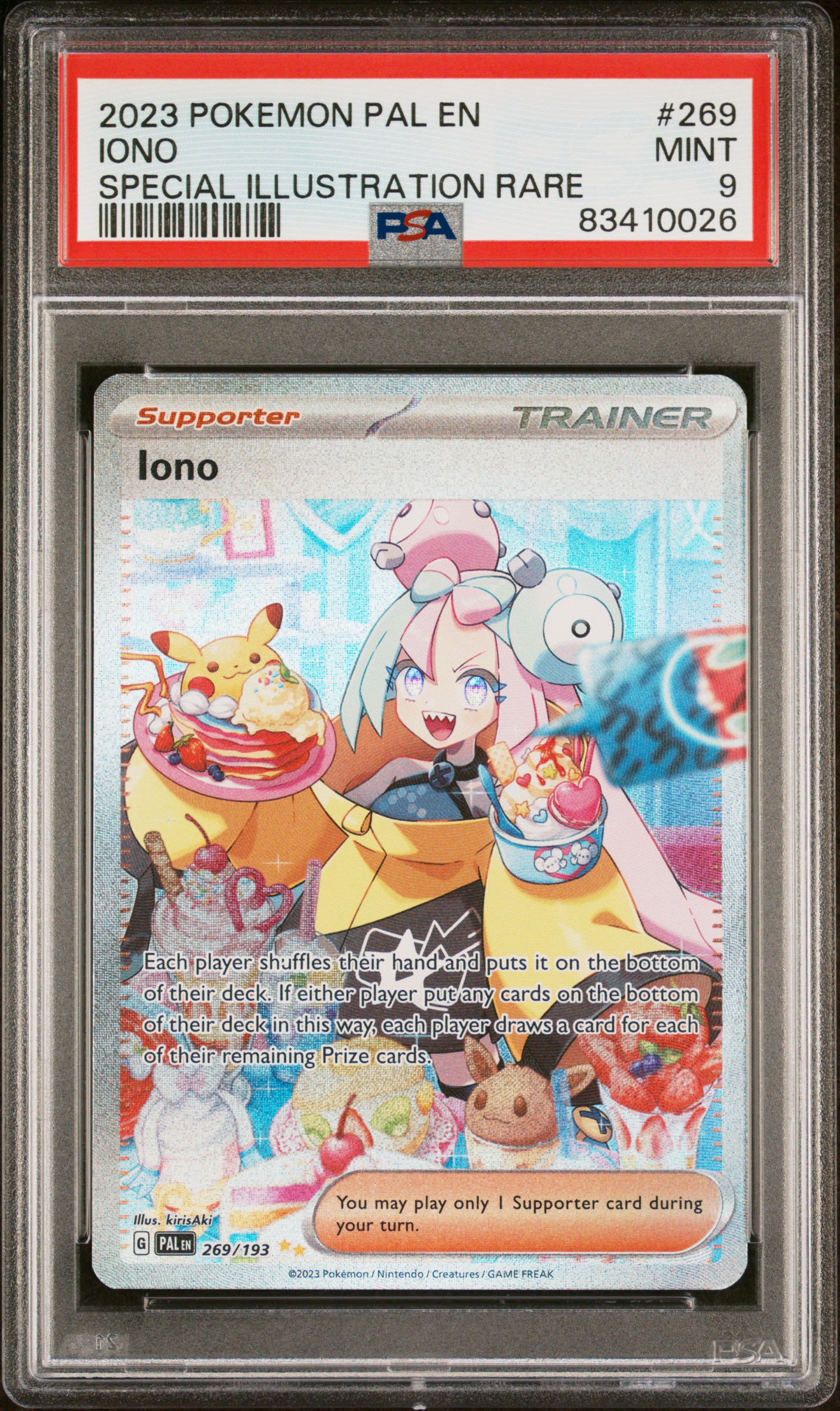 2023 POKEMON PAL EN-PALDEA EVOLVED #269 IONO SPECIAL ILLUSTRATION RARE