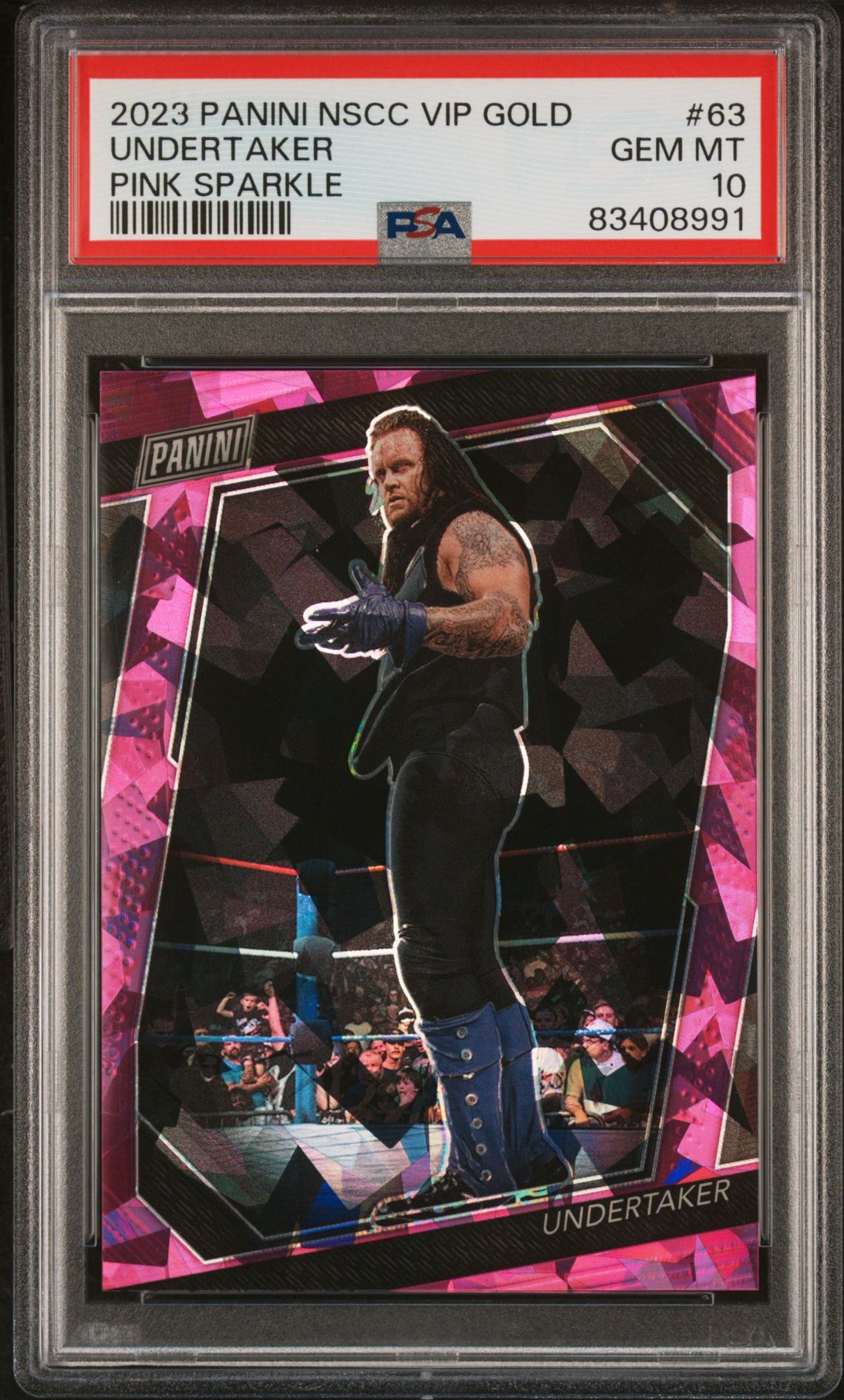 2023 Panini PANINI NATIONAL VIP GOLD PINK SPARKLE #63 Undertaker front