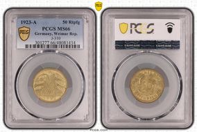 1923-A 50 Rtpfg J-310 MS66