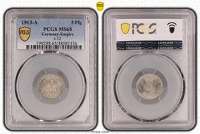 1913-A 5 Pfg J-12 MS65