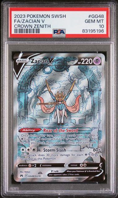 Pokémon TCG Zacian V Crown Zenith