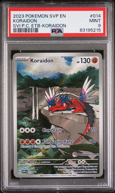 2023 Pokemon SVI En-Scarlet & Violet #247 Koraidon Ex – PSA MINT 9 on  Goldin Auctions
