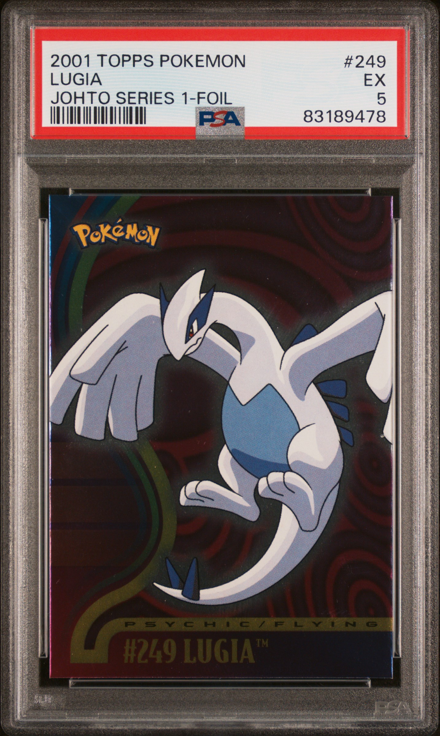 2001 TOPPS POKEMON JOHTO SERIES 1 #249 LUGIA JOHTO SERIES 1-FOIL