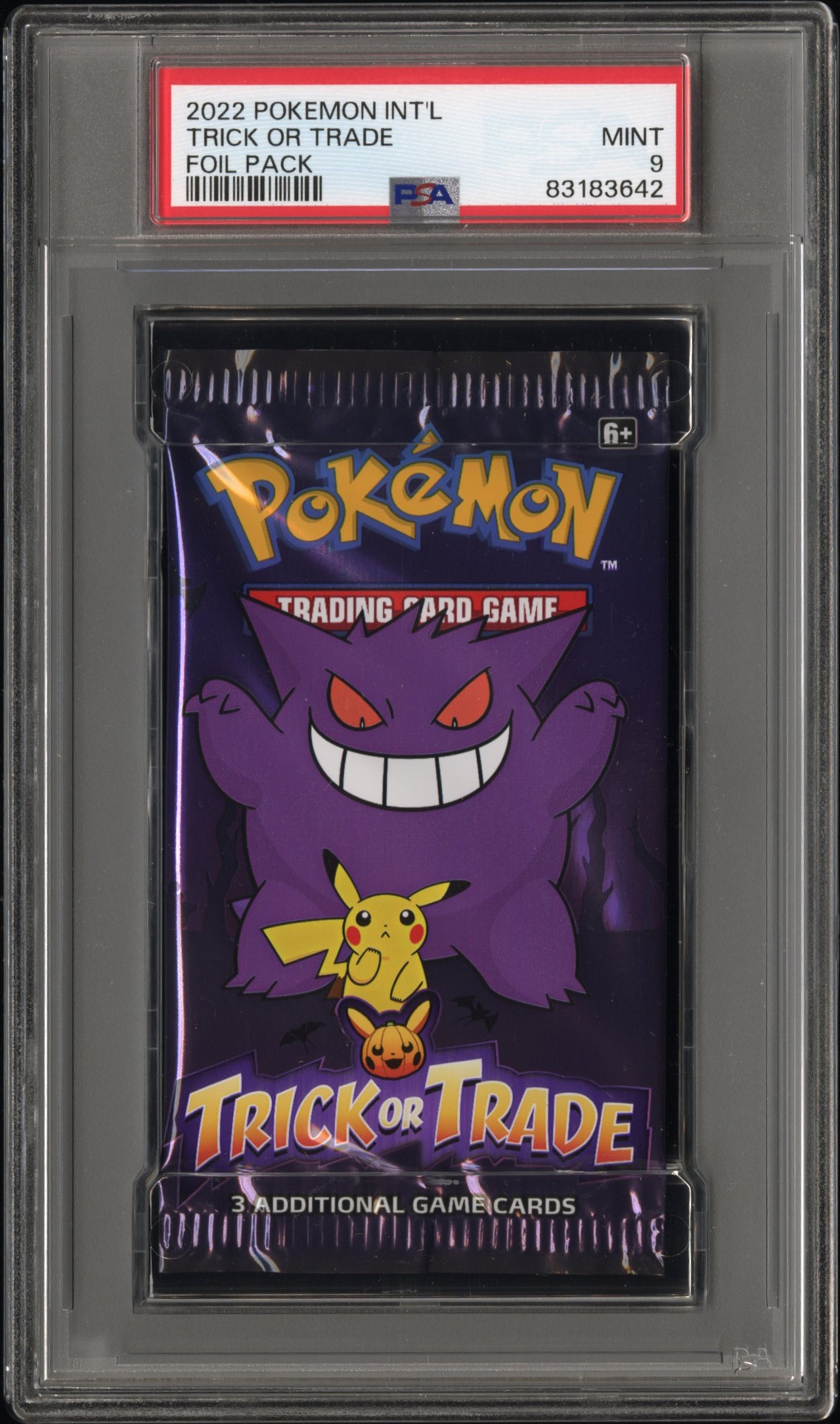 2022 POKEMON INT'L TRICK OR TRADE FOIL PACK TRICK OR TRADE FOIL PACK
