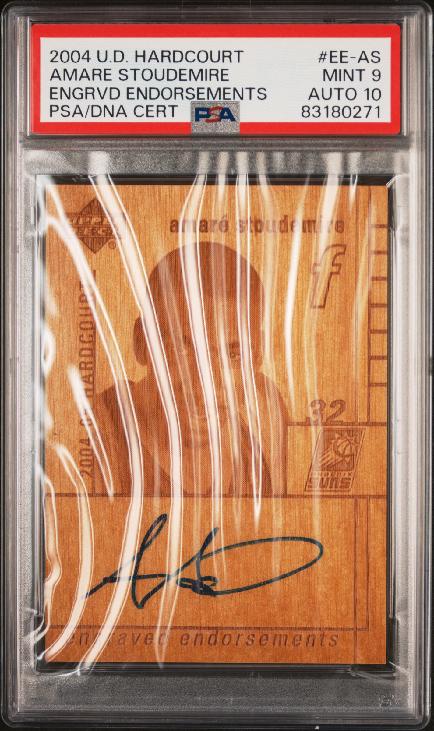 2004 UPPER DECK HARDCOURT ENGRAVED ENDORSEMENTS #EE-AS AMARE STOUDEMIRE ENGRVD ENDORSEMENTS