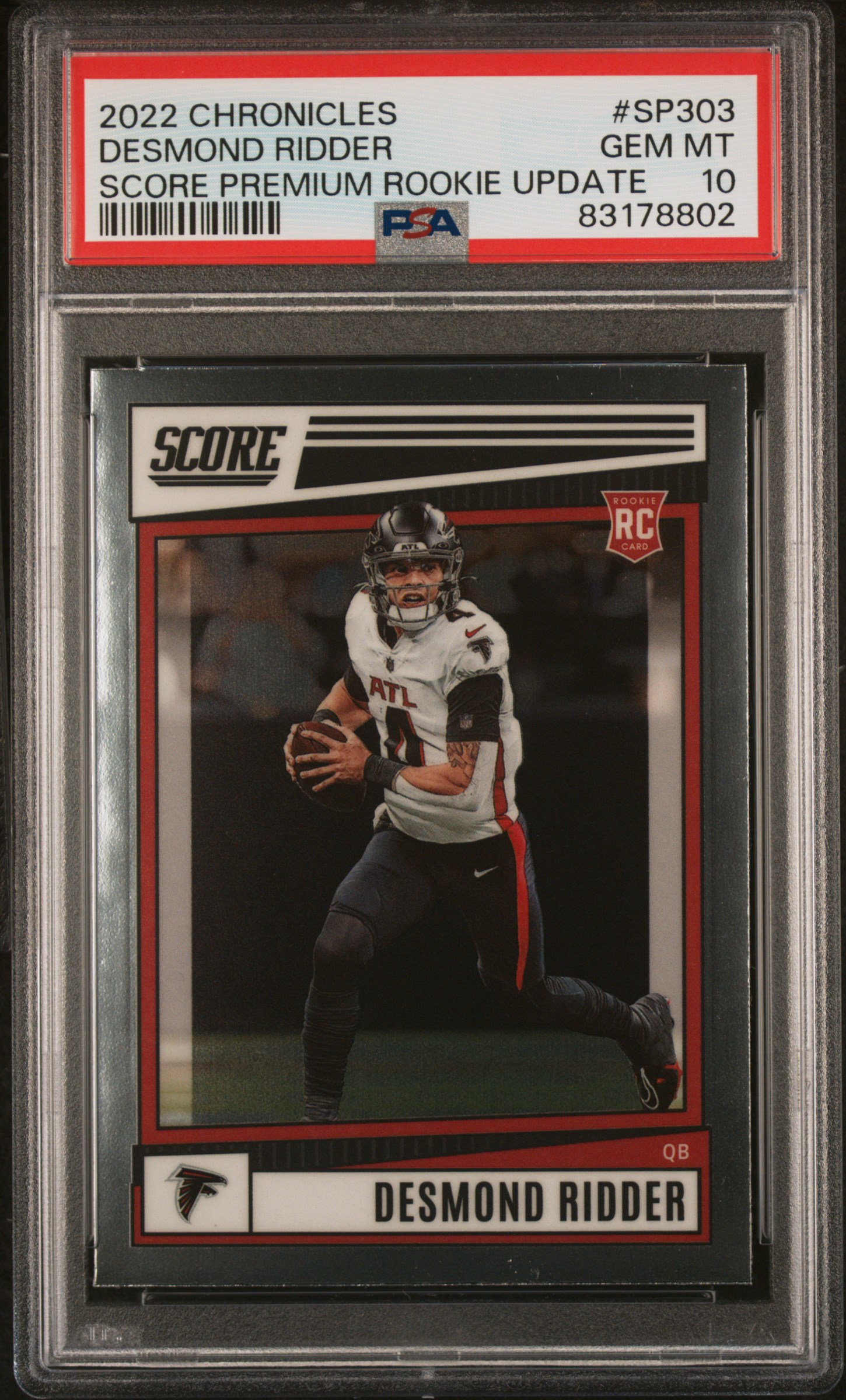 2022 PANINI CHRONICLES SCORE PREMIUM ROOKIES UPDATE #SP303 DESMOND RIDDER SCORE PREMIUM ROOKIE UPDATE