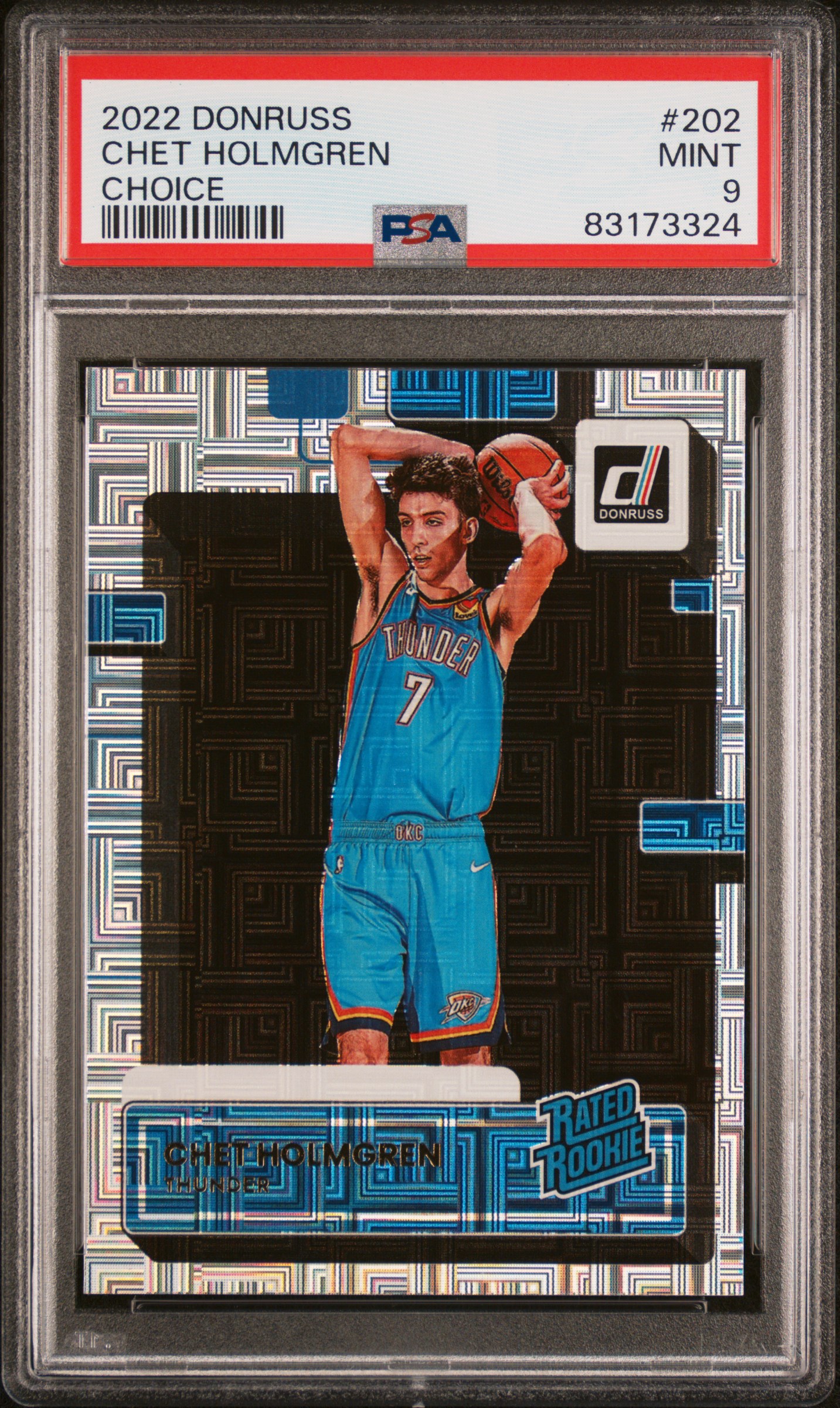 2022 PANINI DONRUSS #202 CHET HOLMGREN CHOICE