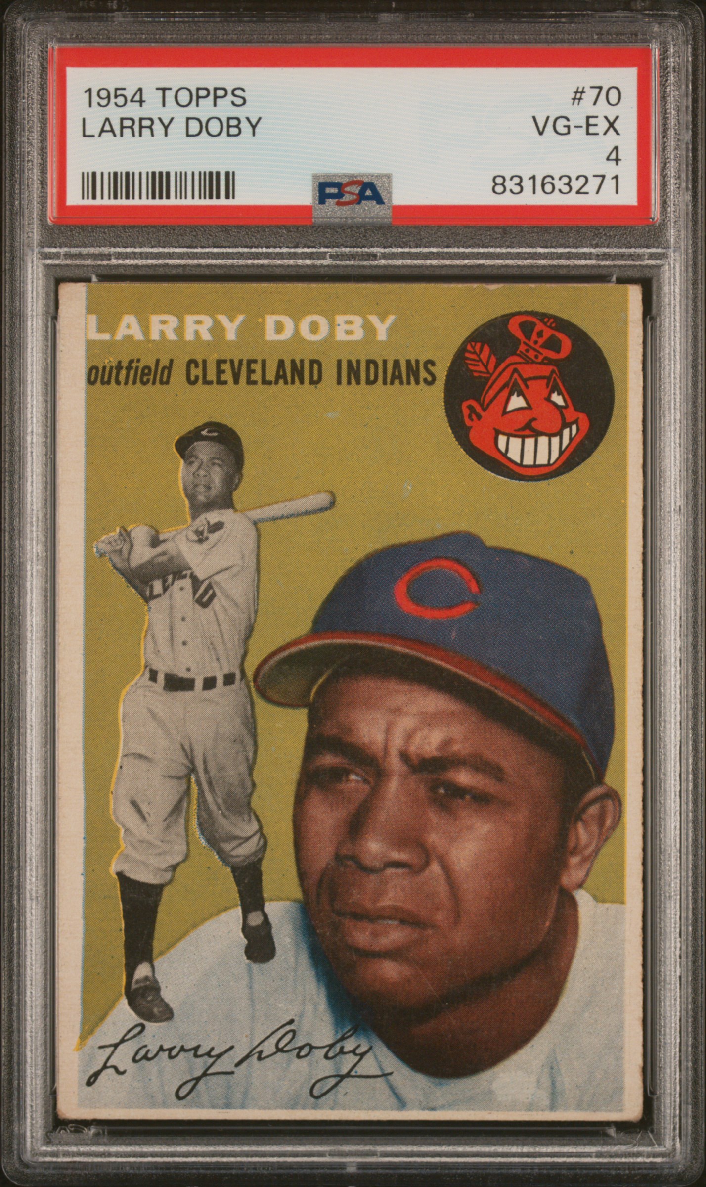1954 Topps #70 Larry Doby – PSA VG-EX 4