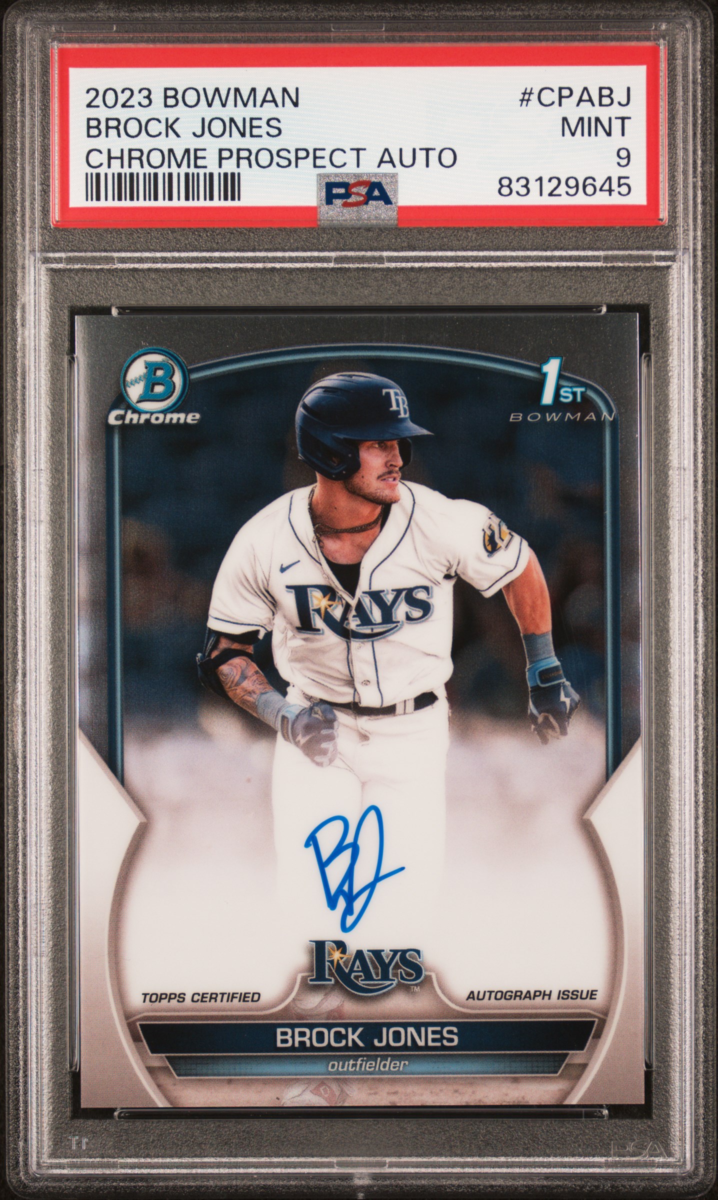 2023 BOWMAN CHROME PROSPECT AUTOGRAPHS #CPABJ BROCK JONES CHROME PROSPECT AUTO