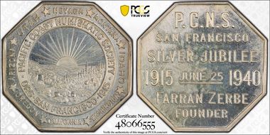 1940 AR Medal P.C.N.S. Silver Jubilee MS64