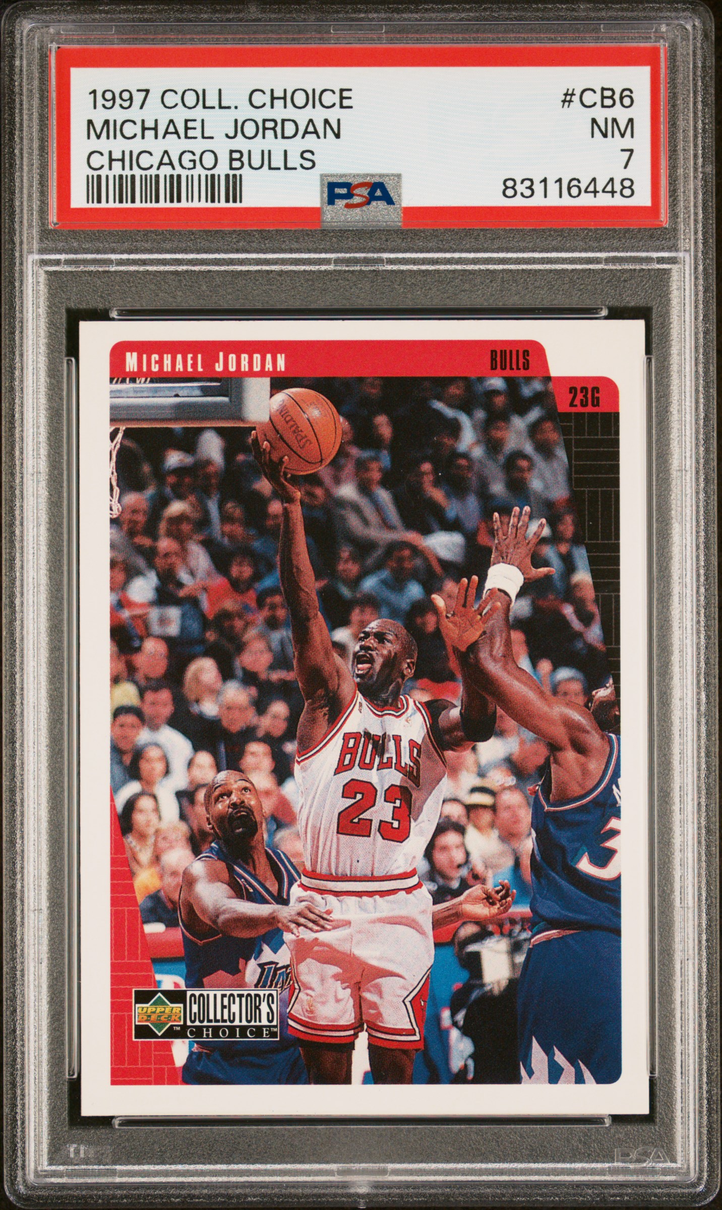 1997 COLLECTOR'S CHOICE CHICAGO BULLS #CB6 MICHAEL JORDAN CHICAGO BULLS
