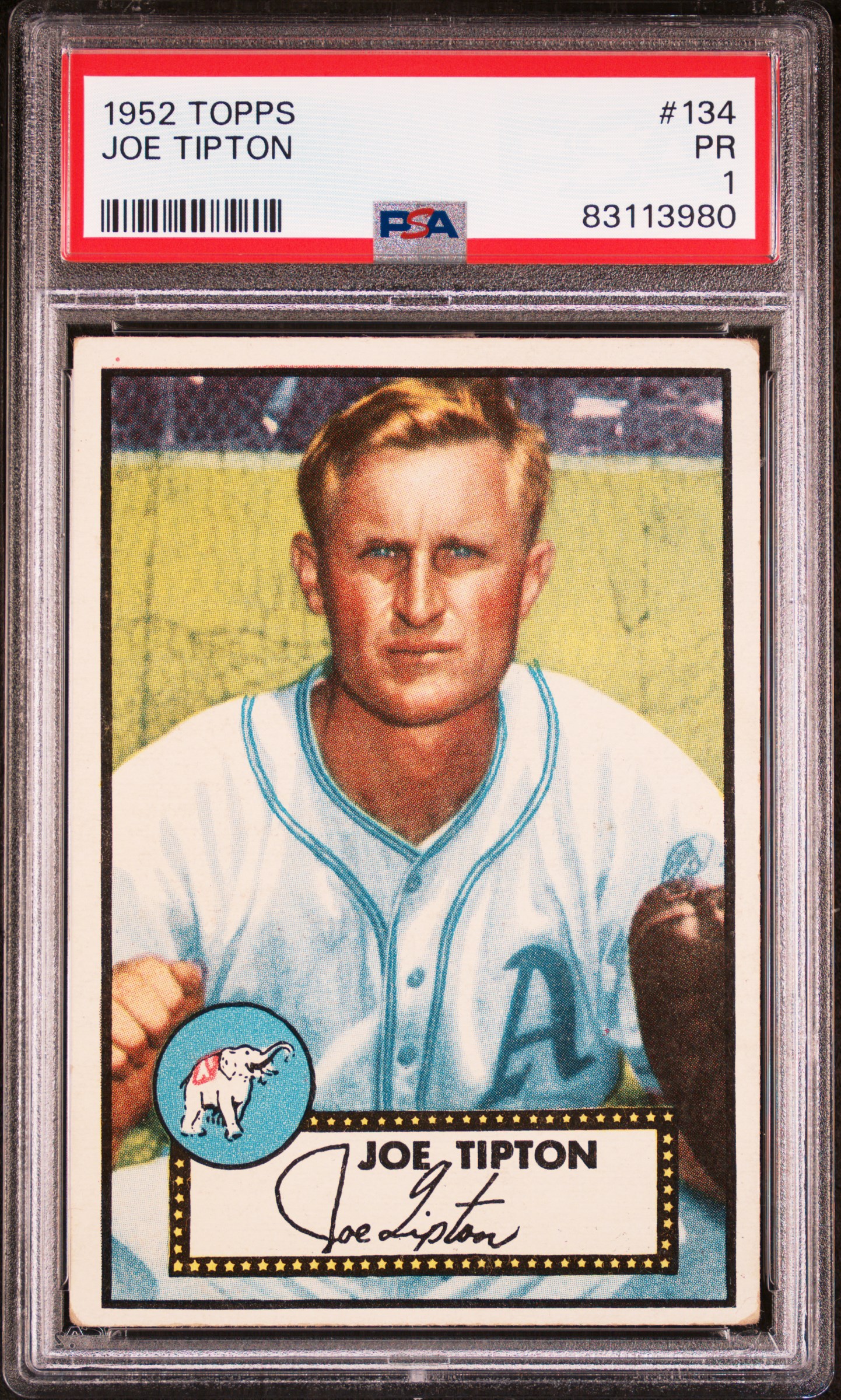 1952 TOPPS #134 JOE TIPTON